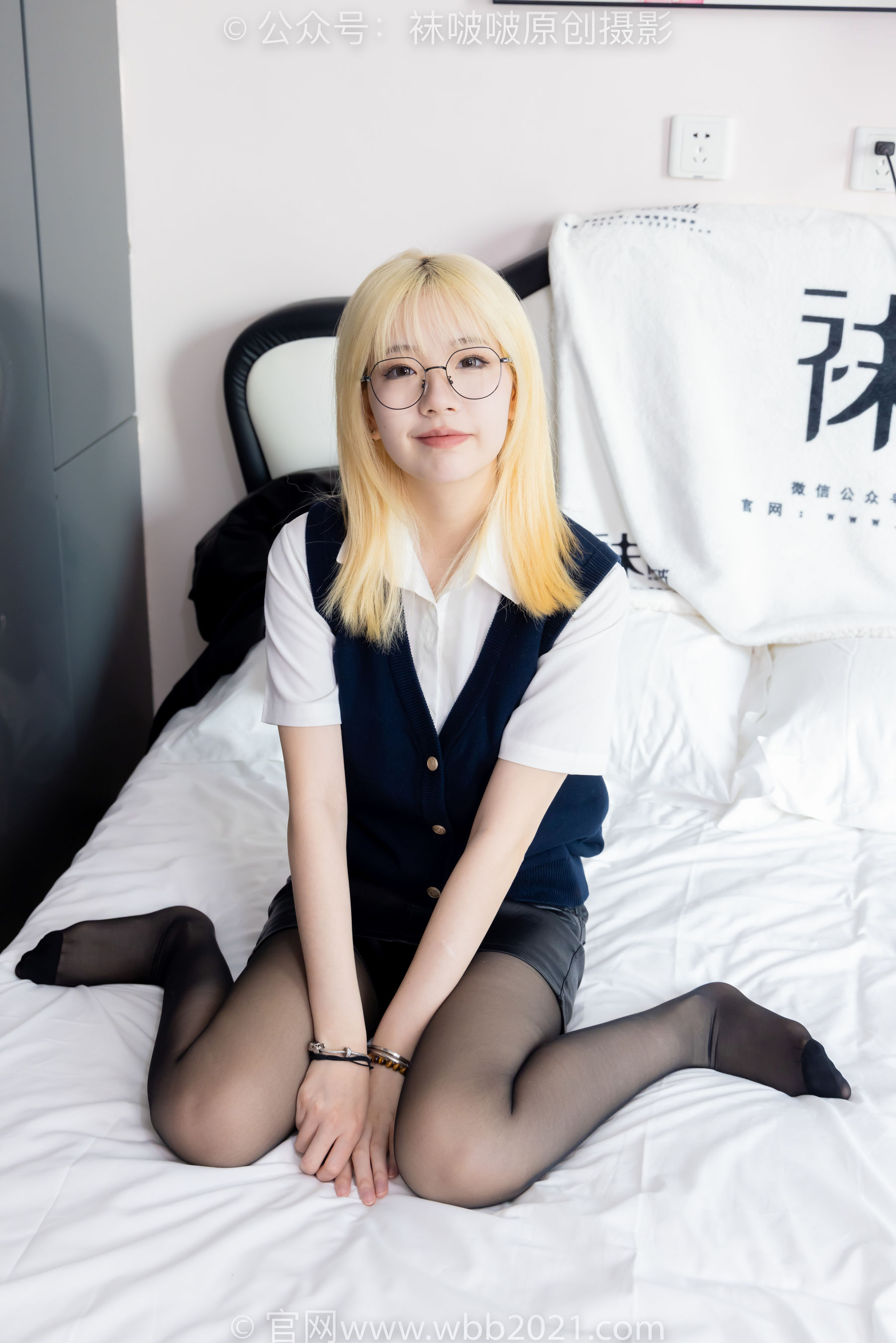 BoBoSocks袜啵啵 No.507 小甜豆 高跟长靴、薄黑丝、皮衣外套、ol风/(140P)