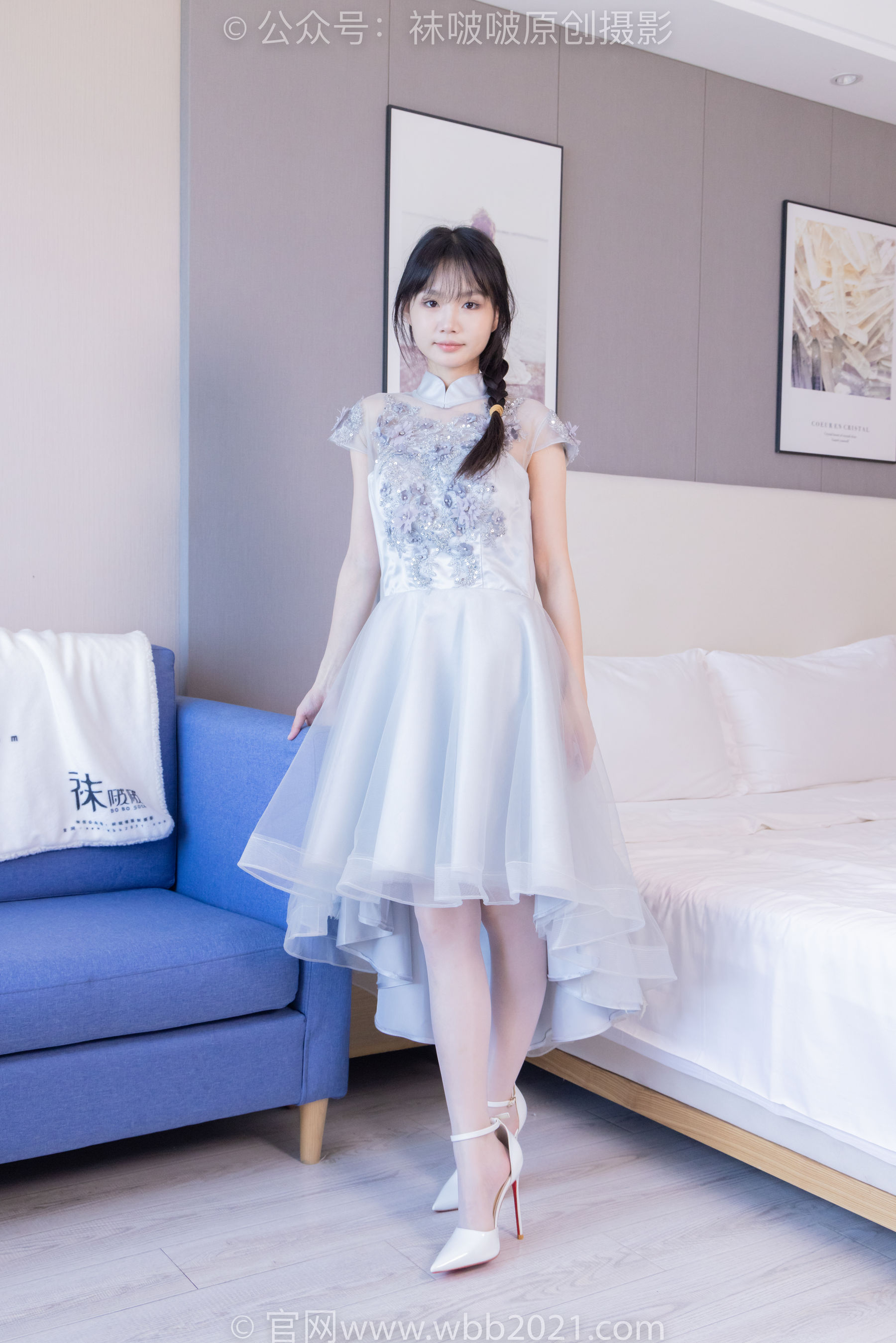 BoBoSocks袜啵啵 No.512 甜甜圈 - 高跟鞋、油亮薄白丝、袜踩奶油蛋糕剧情/(143P)