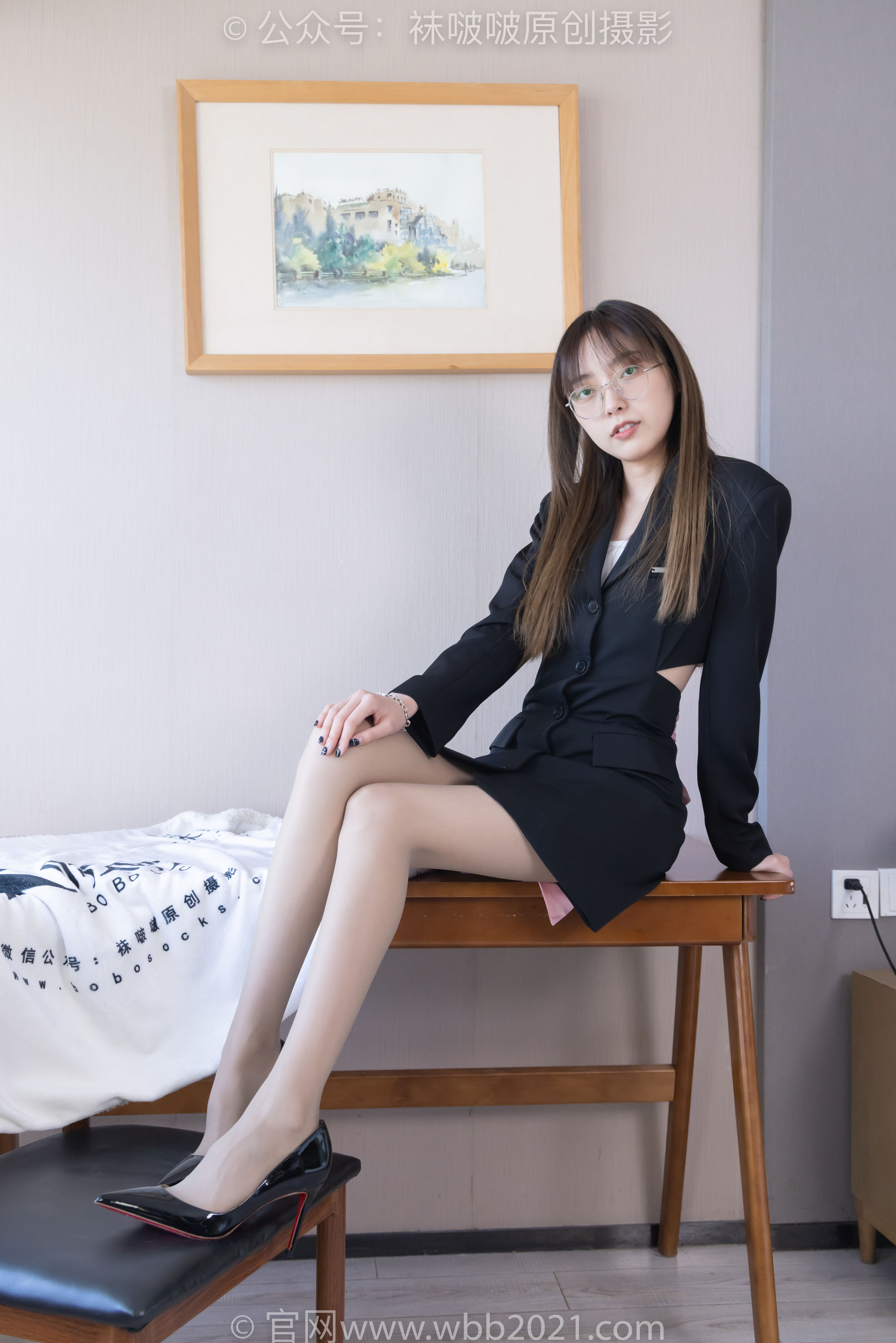 BoBoSocks袜啵啵 No.506 稚予 高跟鞋、高跟凉鞋、薄灰丝/(165P)