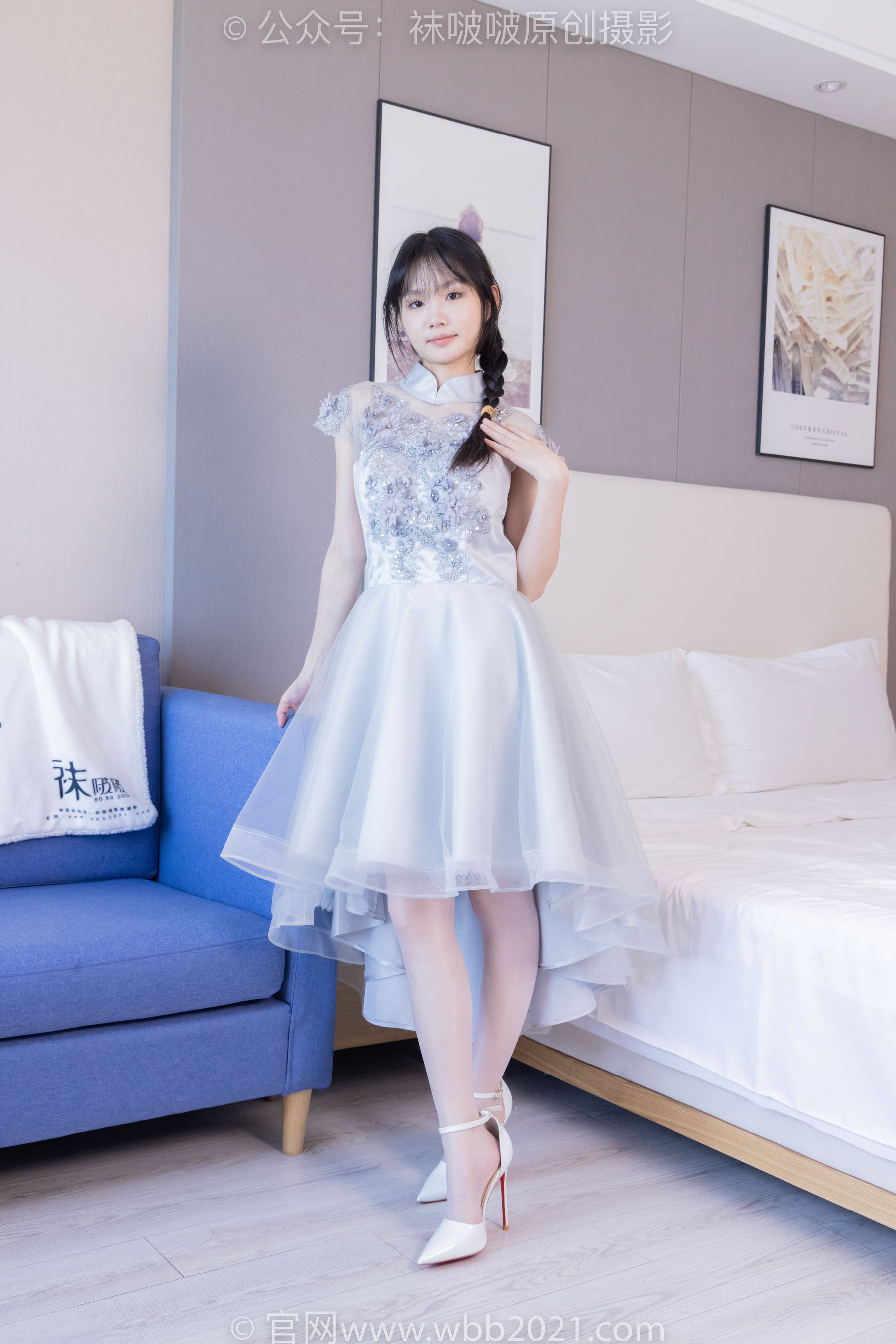 BoBoSocks袜啵啵 No.512 甜甜圈 - 高跟鞋、油亮薄白丝、袜踩奶油蛋糕剧情/(143P)