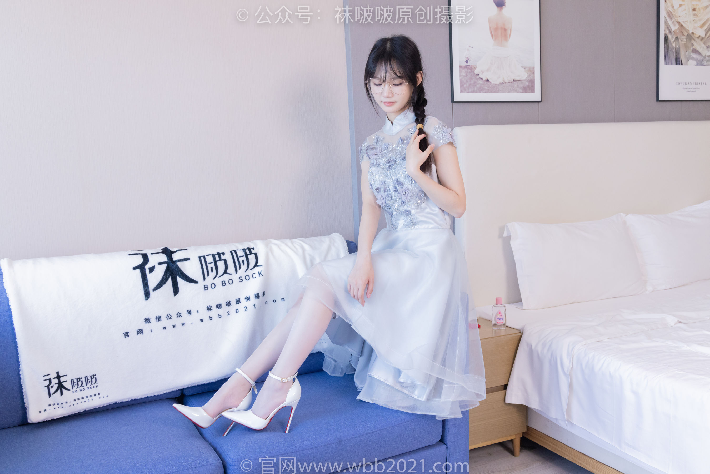 BoBoSocks袜啵啵 No.512 甜甜圈 - 高跟鞋、油亮薄白丝、袜踩奶油蛋糕剧情/(143P)