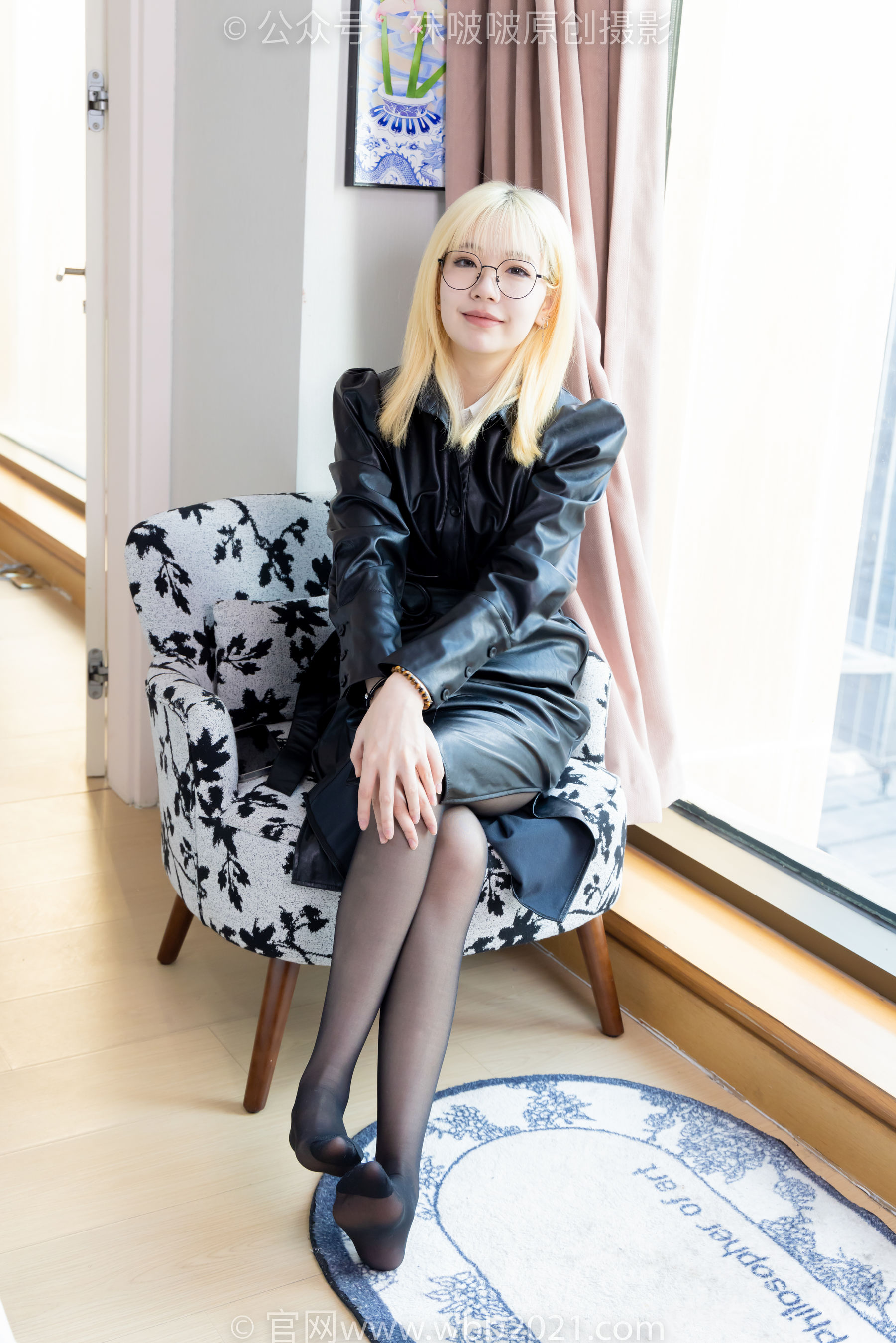 BoBoSocks袜啵啵 No.507 小甜豆 高跟长靴、薄黑丝、皮衣外套、ol风/(140P)