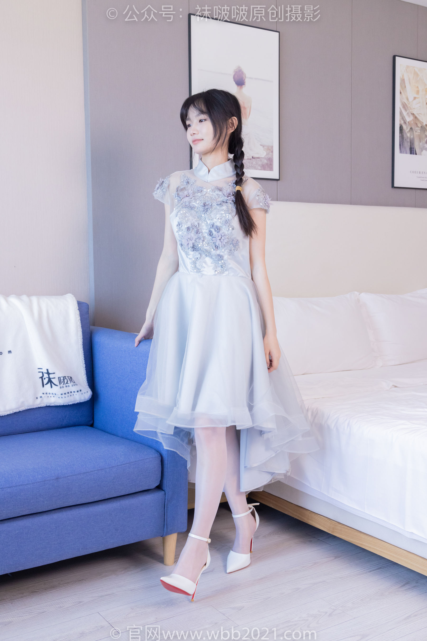 BoBoSocks袜啵啵 No.512 甜甜圈 - 高跟鞋、油亮薄白丝、袜踩奶油蛋糕剧情/(143P)