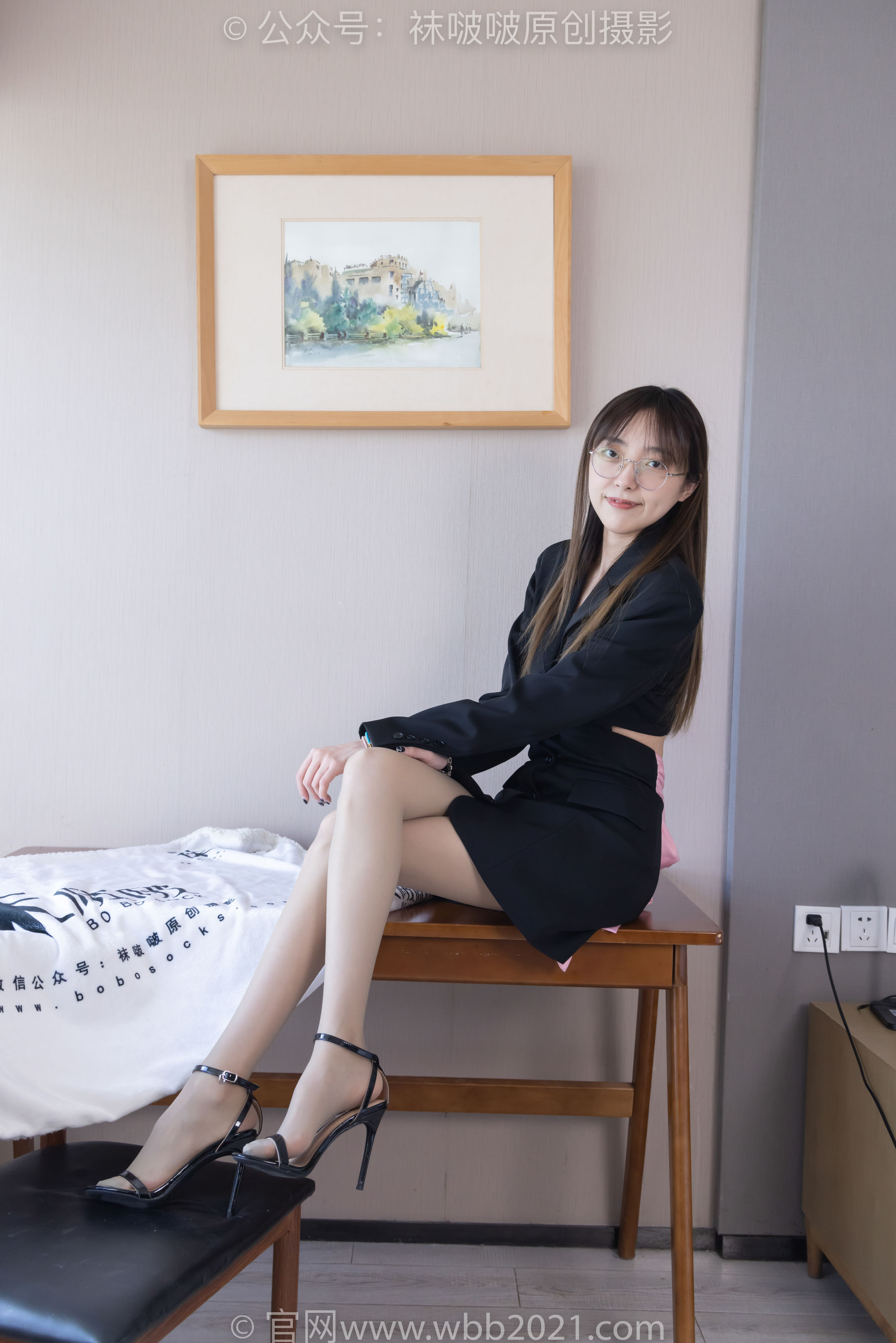 BoBoSocks袜啵啵 No.506 稚予 高跟鞋、高跟凉鞋、薄灰丝/(165P)