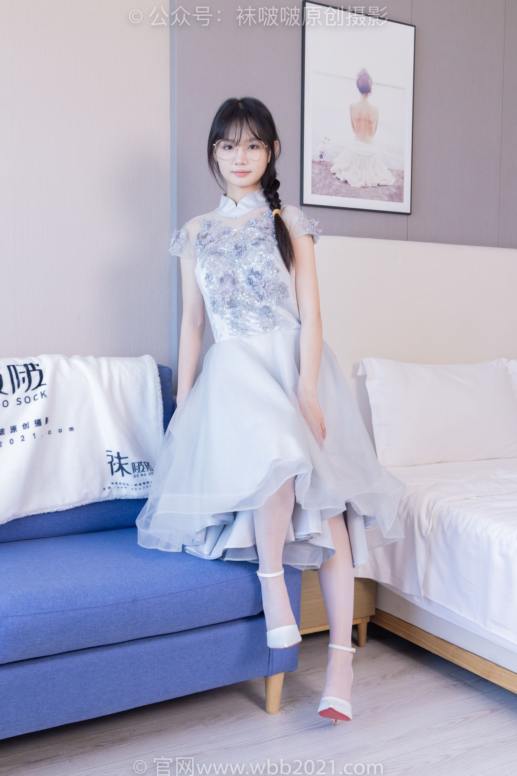 BoBoSocks袜啵啵 No.512 甜甜圈 - 高跟鞋、油亮薄白丝、袜踩奶油蛋糕剧情/(143P)