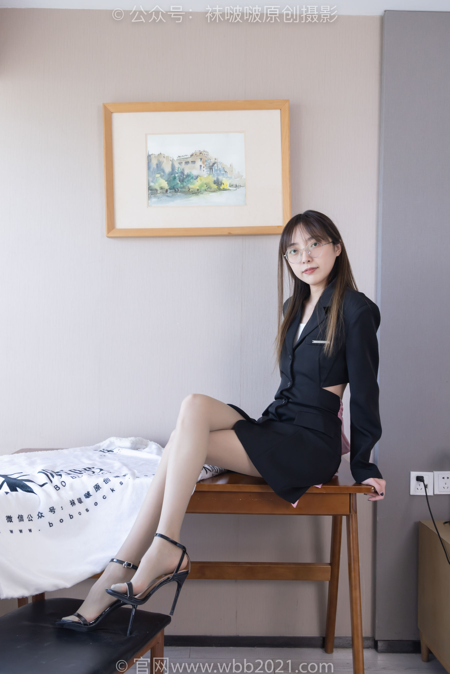 BoBoSocks袜啵啵 No.506 稚予 高跟鞋、高跟凉鞋、薄灰丝/(165P)