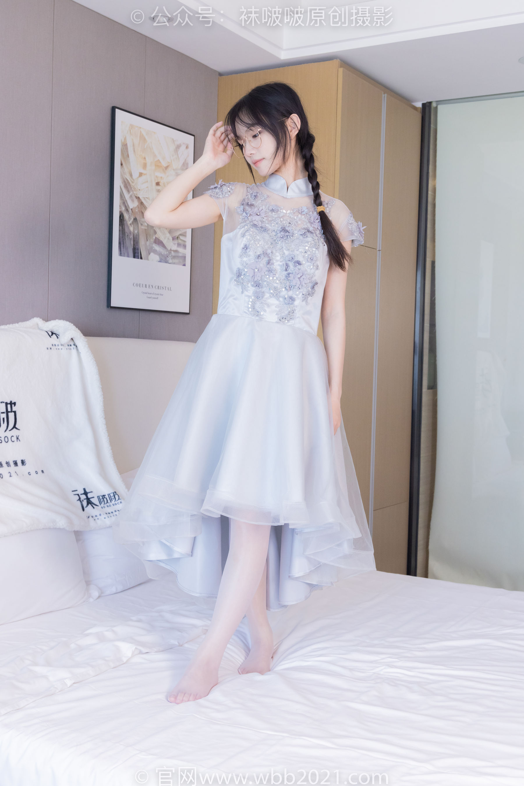 BoBoSocks袜啵啵 No.512 甜甜圈 - 高跟鞋、油亮薄白丝、袜踩奶油蛋糕剧情/(143P)