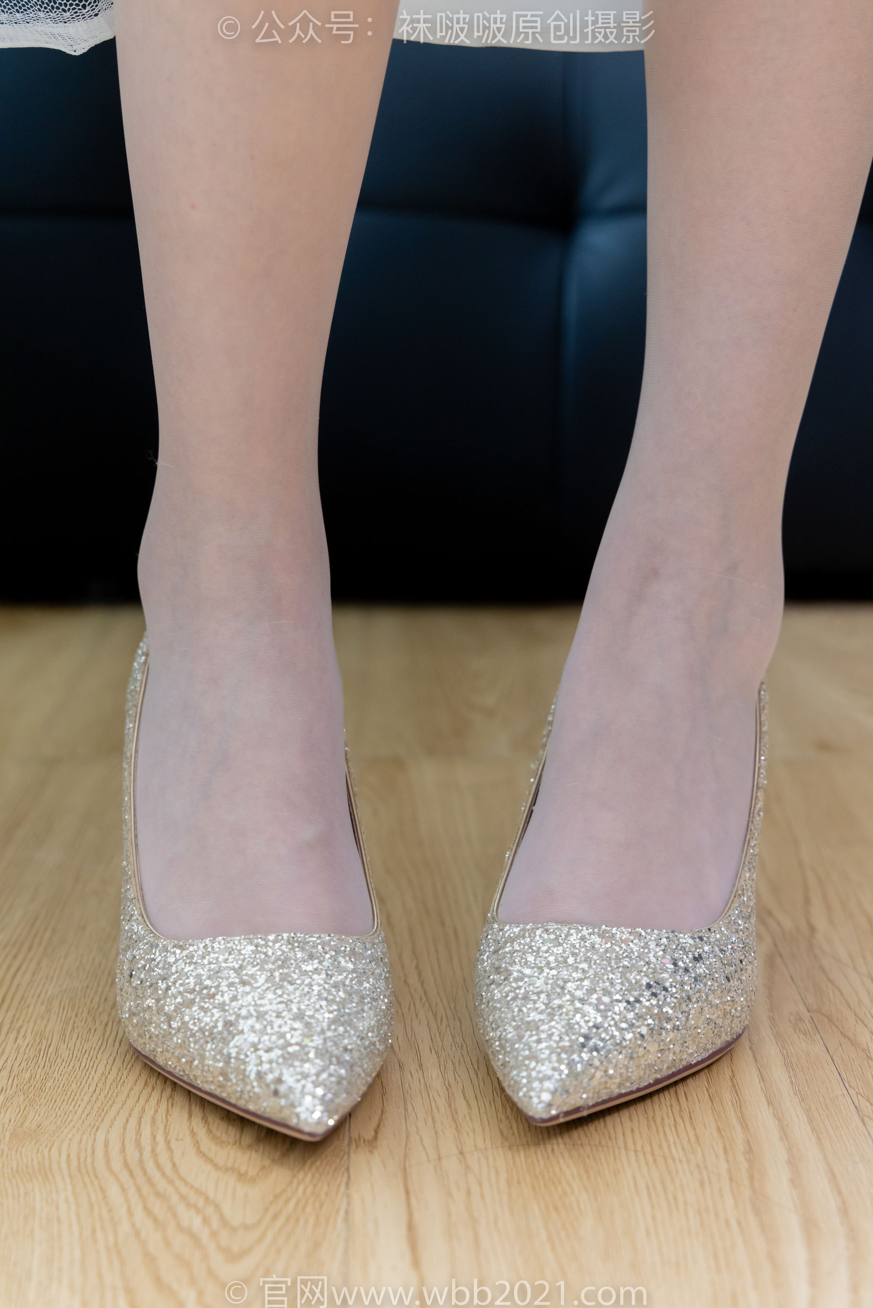 BoBoSocks袜啵啵 No.510 小甜豆&甜甜圈 - 两双高跟鞋、薄肉丝、薄白丝、婚纱主题、互相帮对方腿脚涂抹/(172P)