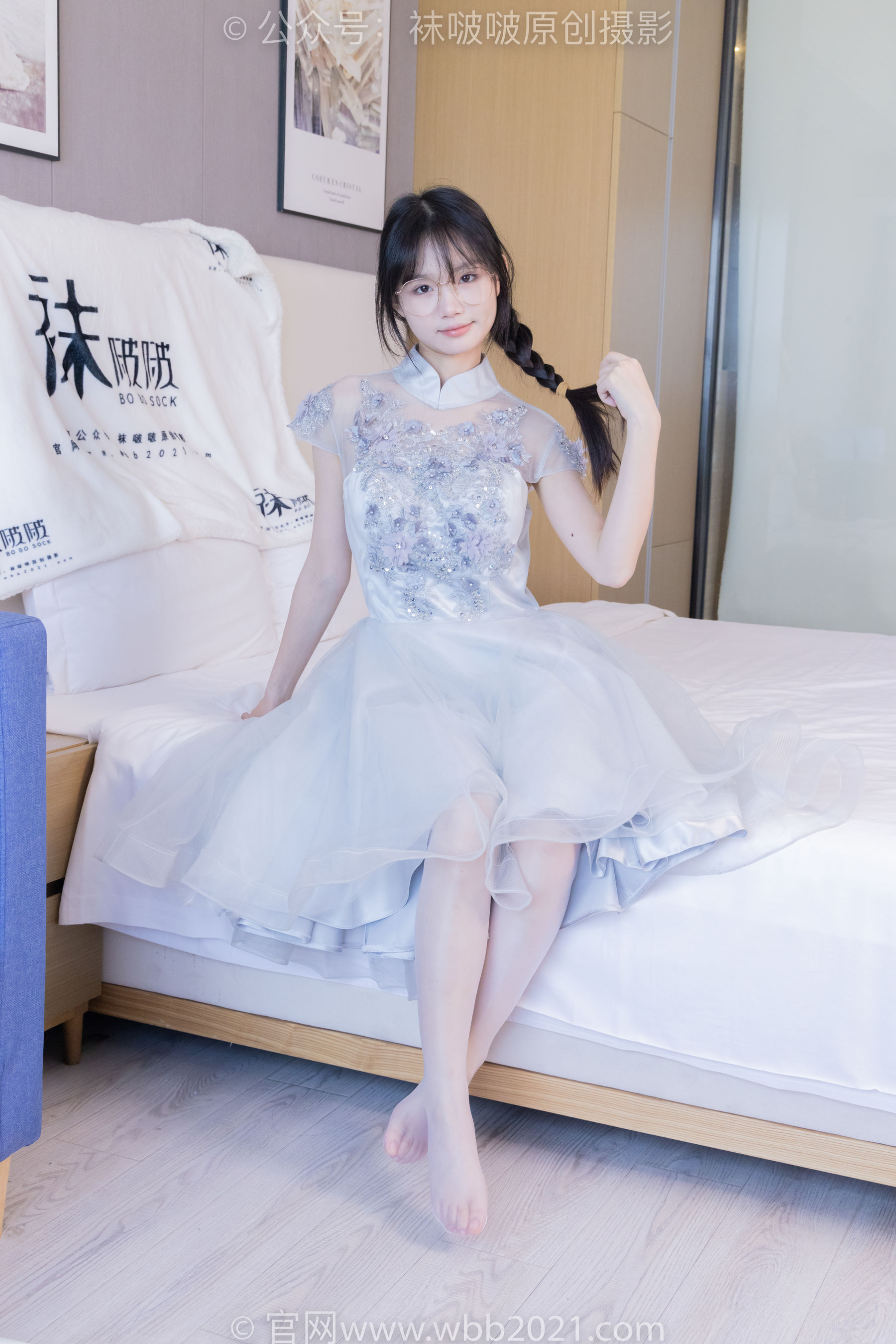 BoBoSocks袜啵啵 No.512 甜甜圈 - 高跟鞋、油亮薄白丝、袜踩奶油蛋糕剧情/(143P)