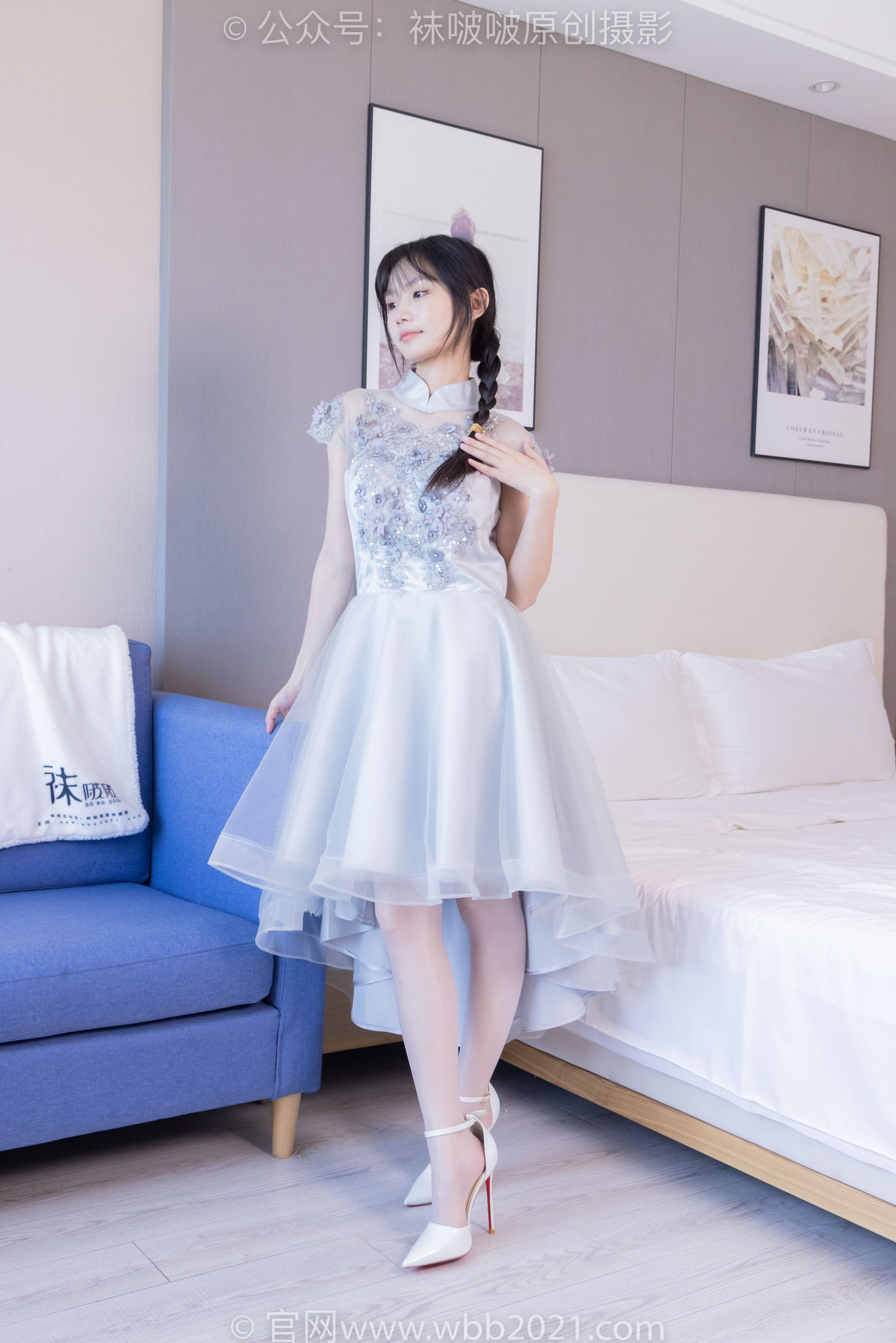 BoBoSocks袜啵啵 No.512 甜甜圈 - 高跟鞋、油亮薄白丝、袜踩奶油蛋糕剧情/(143P)