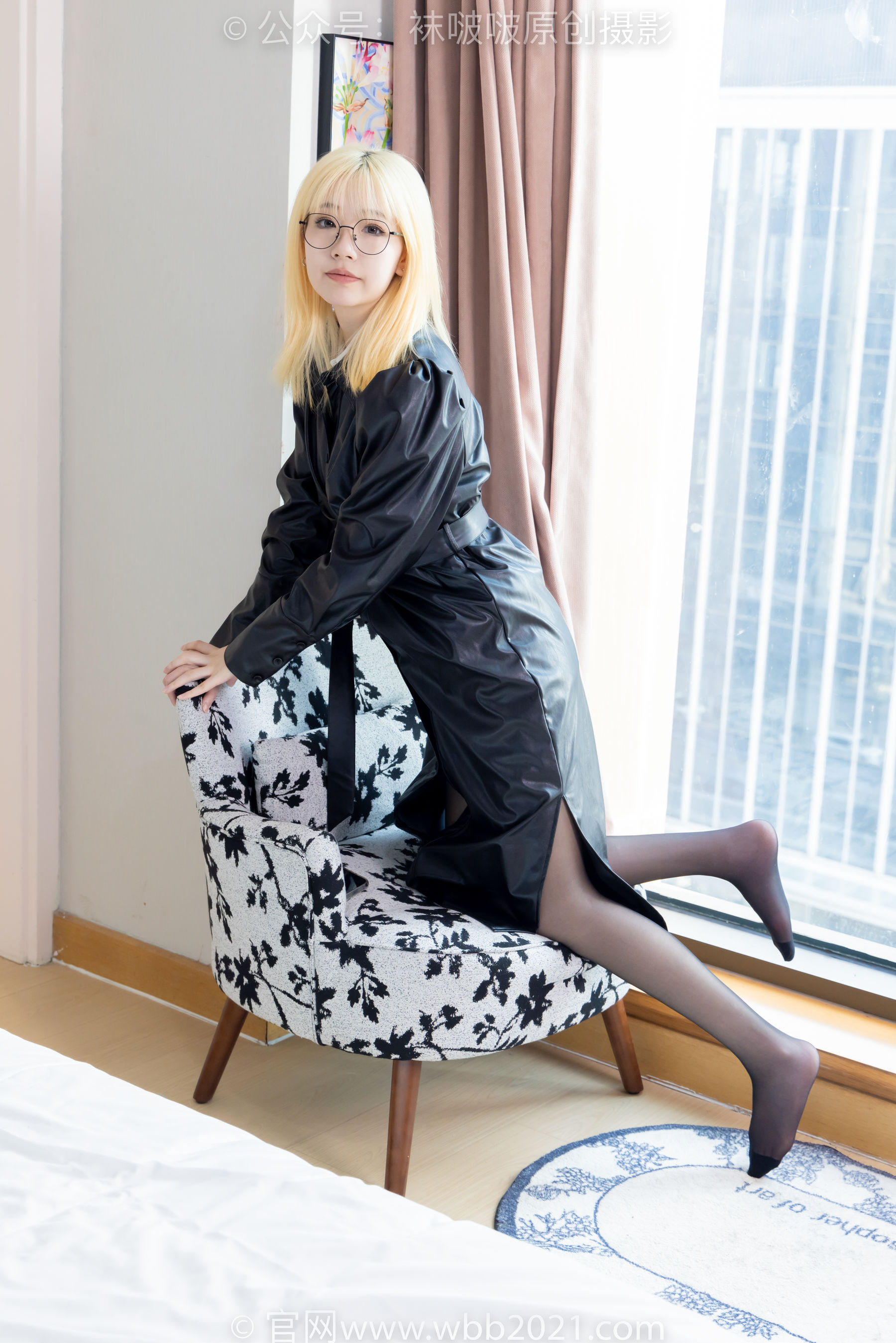 BoBoSocks袜啵啵 No.507 小甜豆 高跟长靴、薄黑丝、皮衣外套、ol风/(140P)