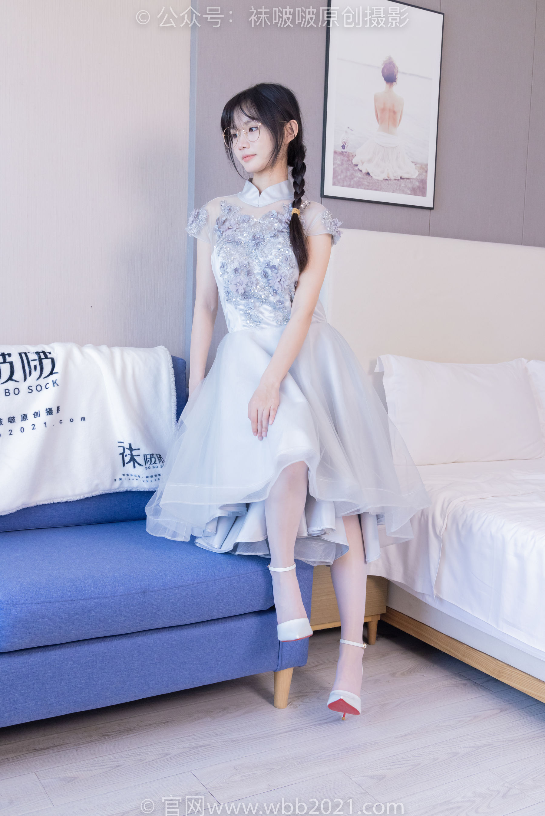 BoBoSocks袜啵啵 No.512 甜甜圈 - 高跟鞋、油亮薄白丝、袜踩奶油蛋糕剧情/(143P)