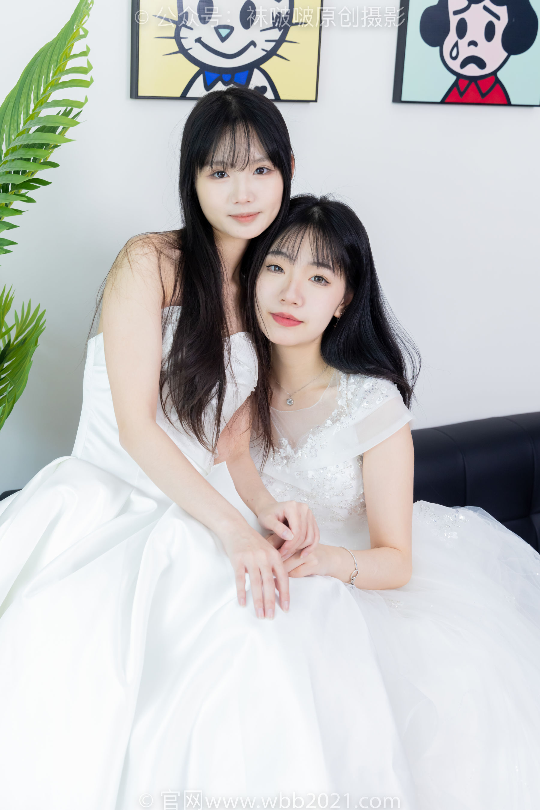 BoBoSocks袜啵啵 No.510 小甜豆&甜甜圈 - 两双高跟鞋、薄肉丝、薄白丝、婚纱主题、互相帮对方腿脚涂抹/(172P)