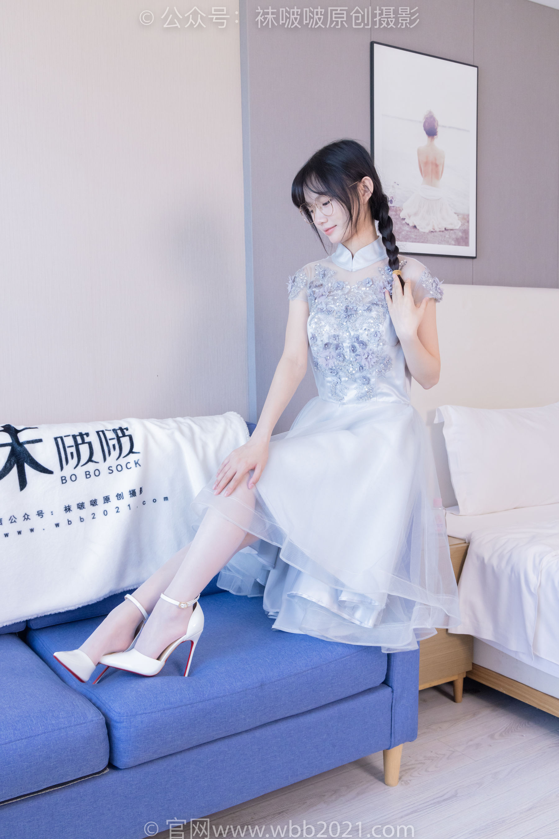 BoBoSocks袜啵啵 No.512 甜甜圈 - 高跟鞋、油亮薄白丝、袜踩奶油蛋糕剧情/(143P)