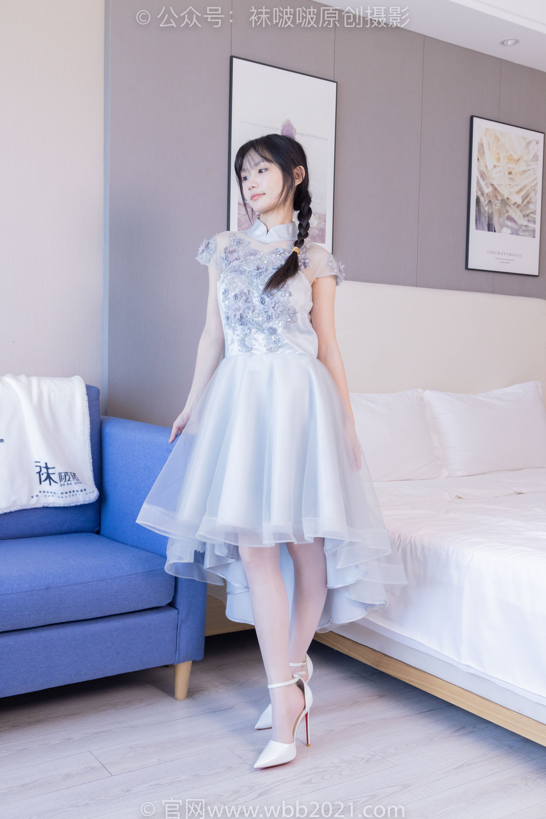 BoBoSocks袜啵啵 No.512 甜甜圈 - 高跟鞋、油亮薄白丝、袜踩奶油蛋糕剧情/(143P)