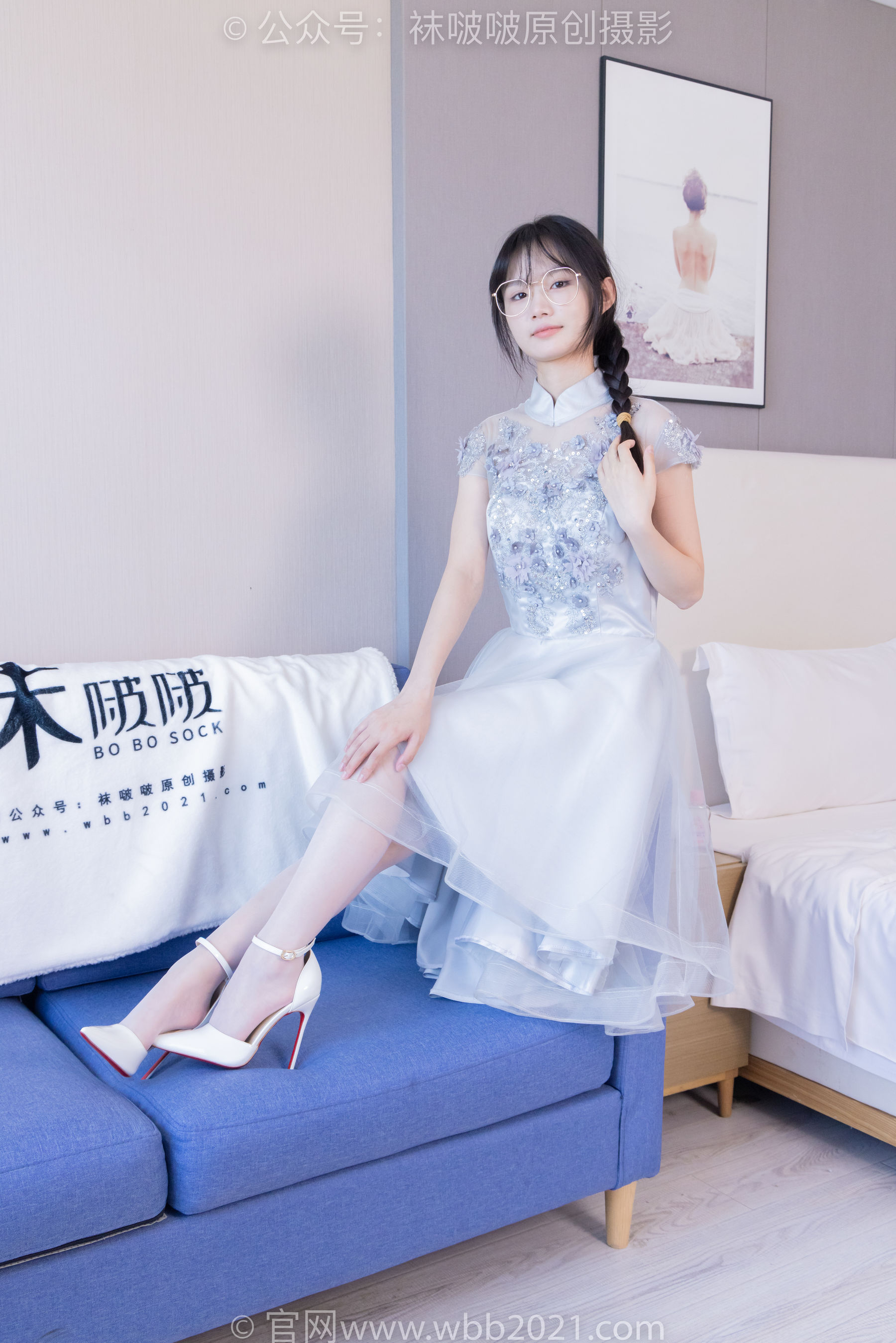 BoBoSocks袜啵啵 No.512 甜甜圈 - 高跟鞋、油亮薄白丝、袜踩奶油蛋糕剧情/(143P)