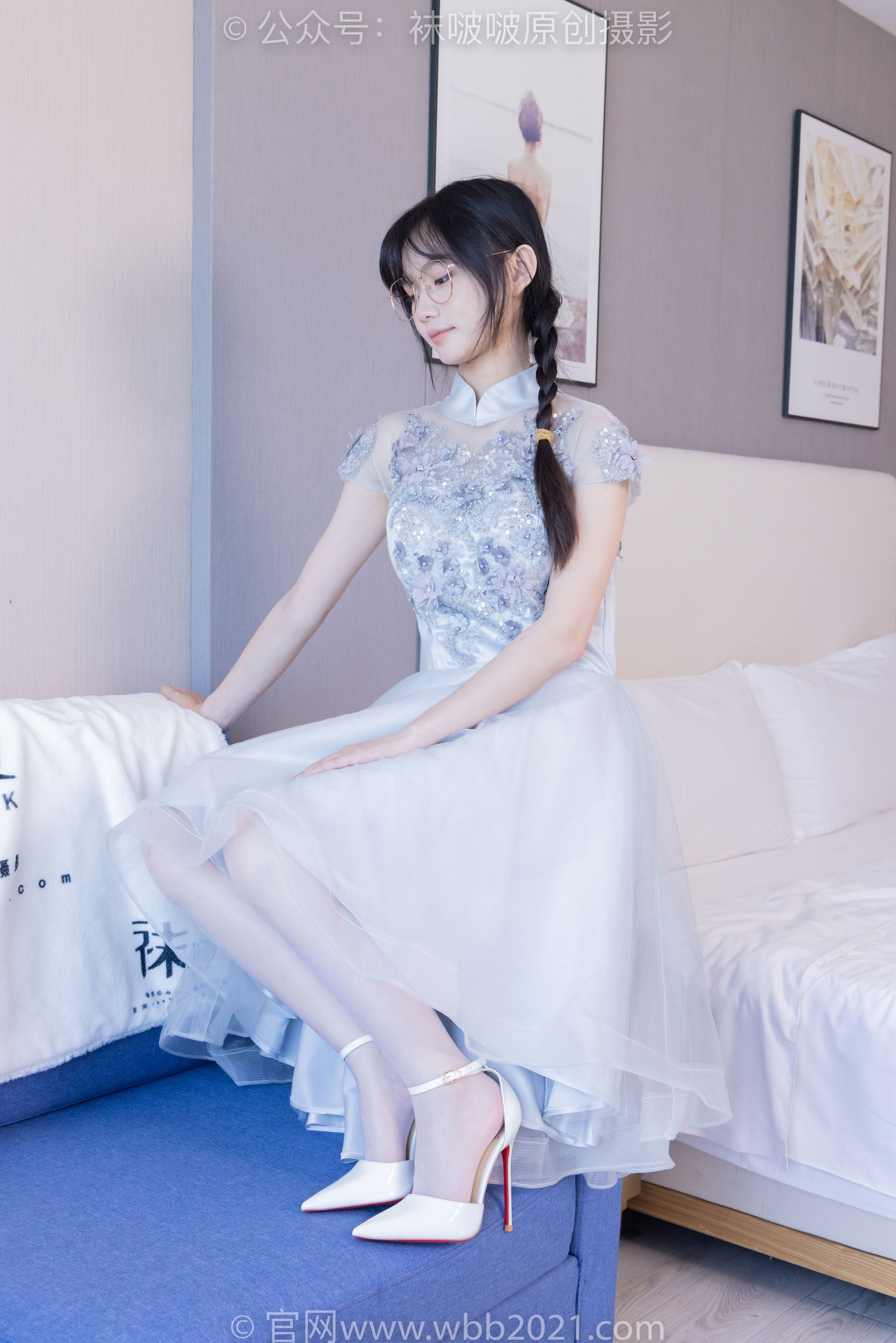 BoBoSocks袜啵啵 No.512 甜甜圈 - 高跟鞋、油亮薄白丝、袜踩奶油蛋糕剧情/(143P)