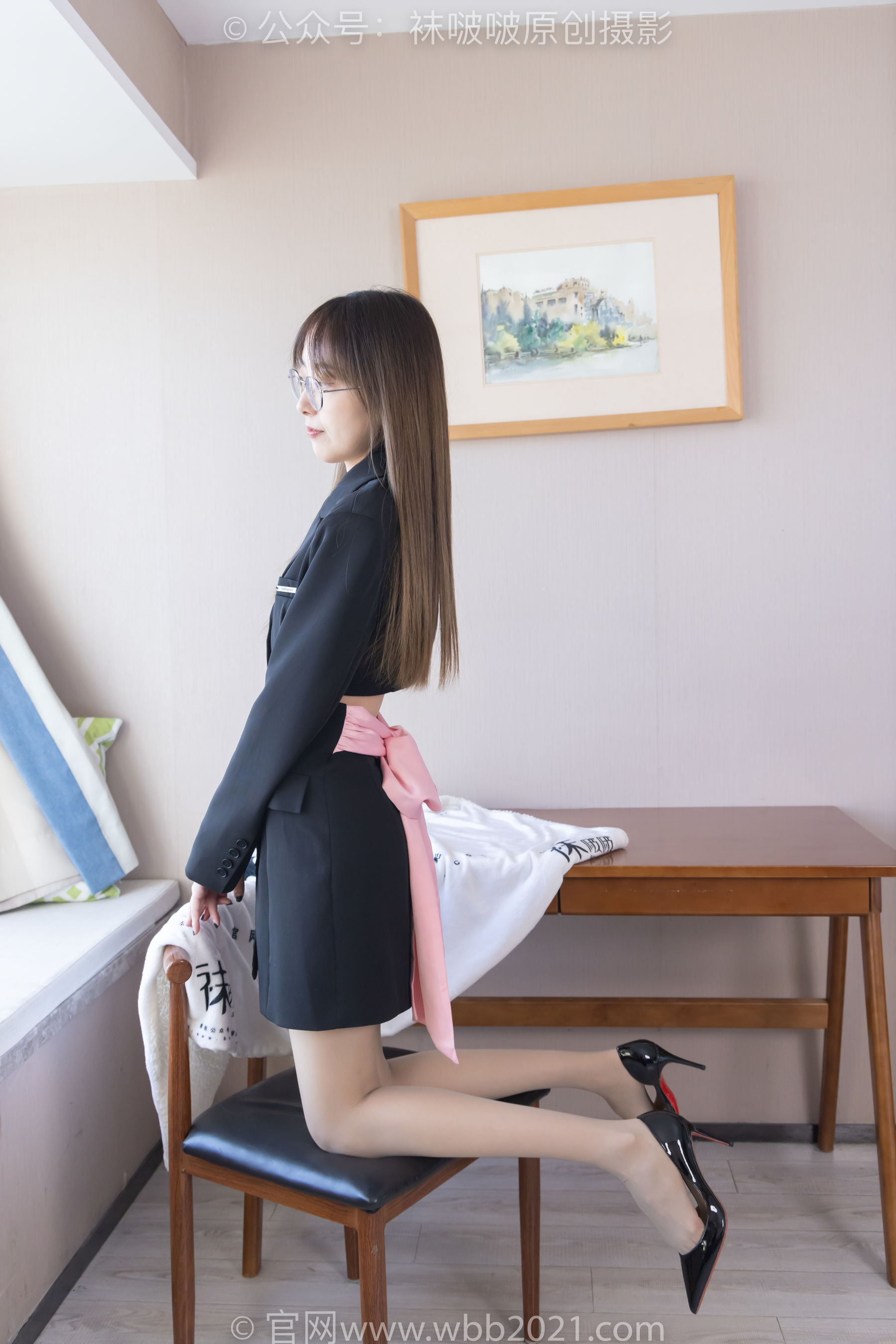 BoBoSocks袜啵啵 No.506 稚予 高跟鞋、高跟凉鞋、薄灰丝/(165P)