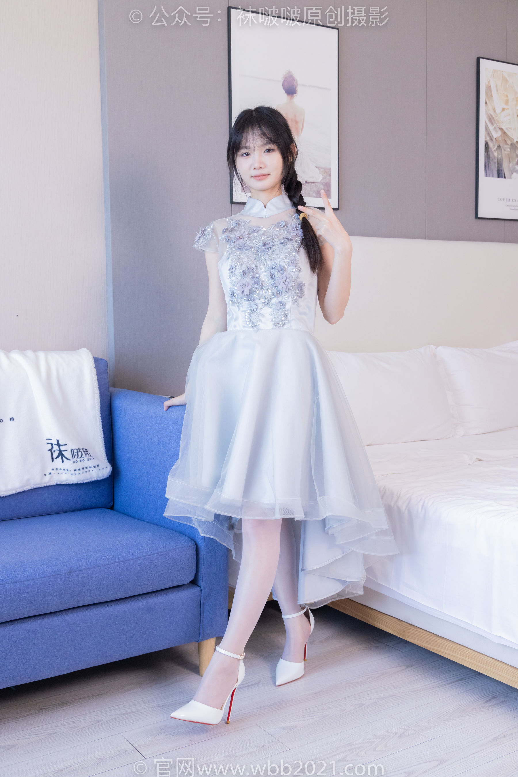 BoBoSocks袜啵啵 No.512 甜甜圈 - 高跟鞋、油亮薄白丝、袜踩奶油蛋糕剧情/(143P)