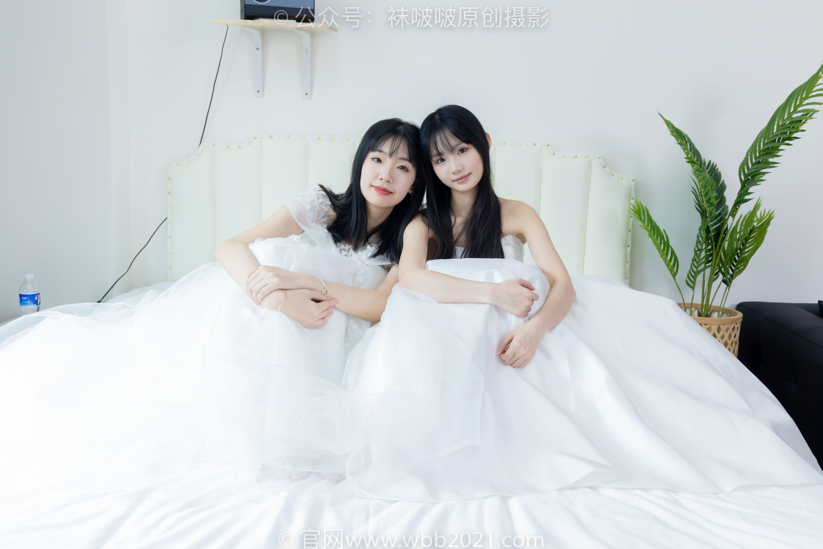 BoBoSocks袜啵啵 No.510 小甜豆&甜甜圈 - 两双高跟鞋、薄肉丝、薄白丝、婚纱主题、互相帮对方腿脚涂抹/(172P)