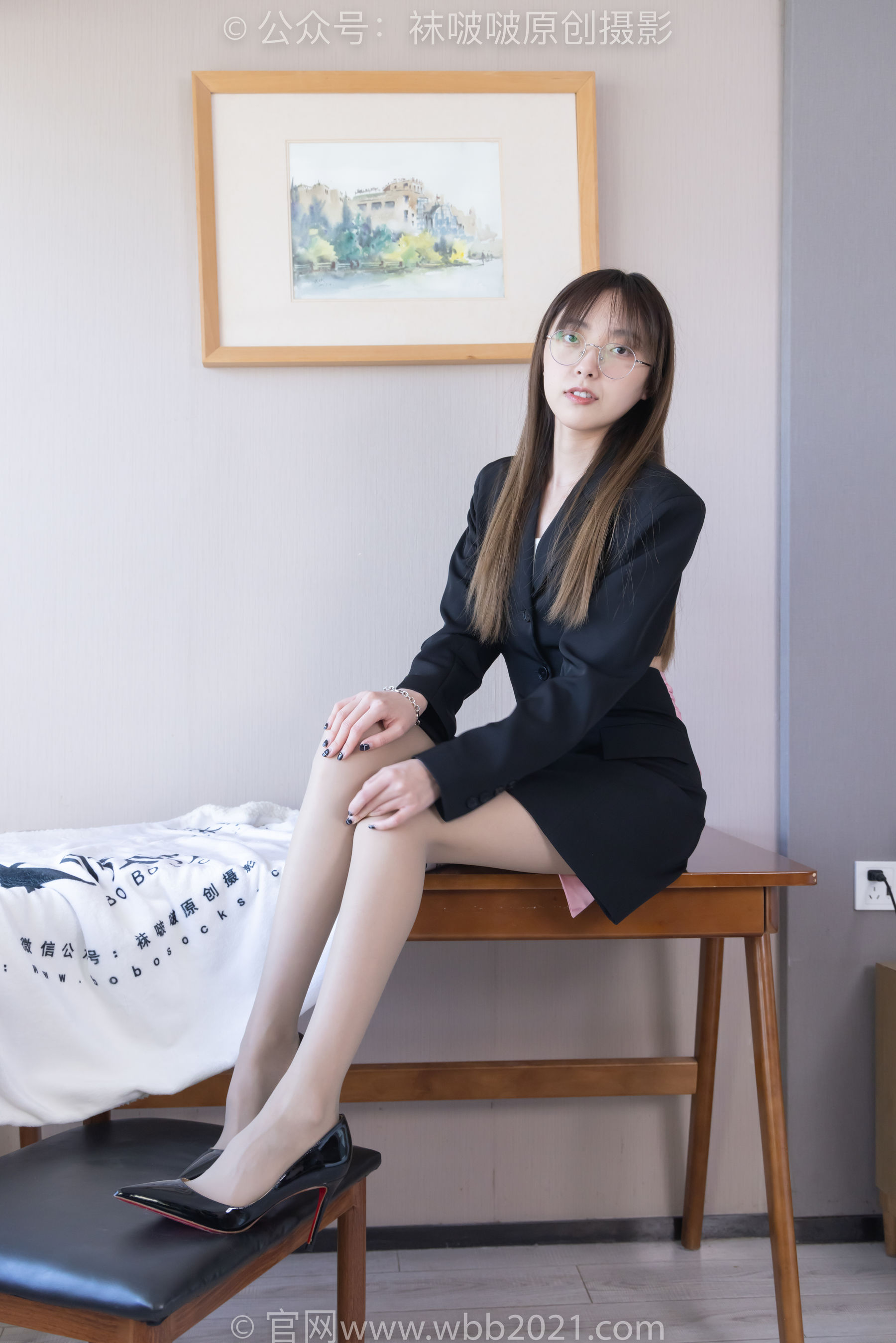 BoBoSocks袜啵啵 No.506 稚予 高跟鞋、高跟凉鞋、薄灰丝/(165P)