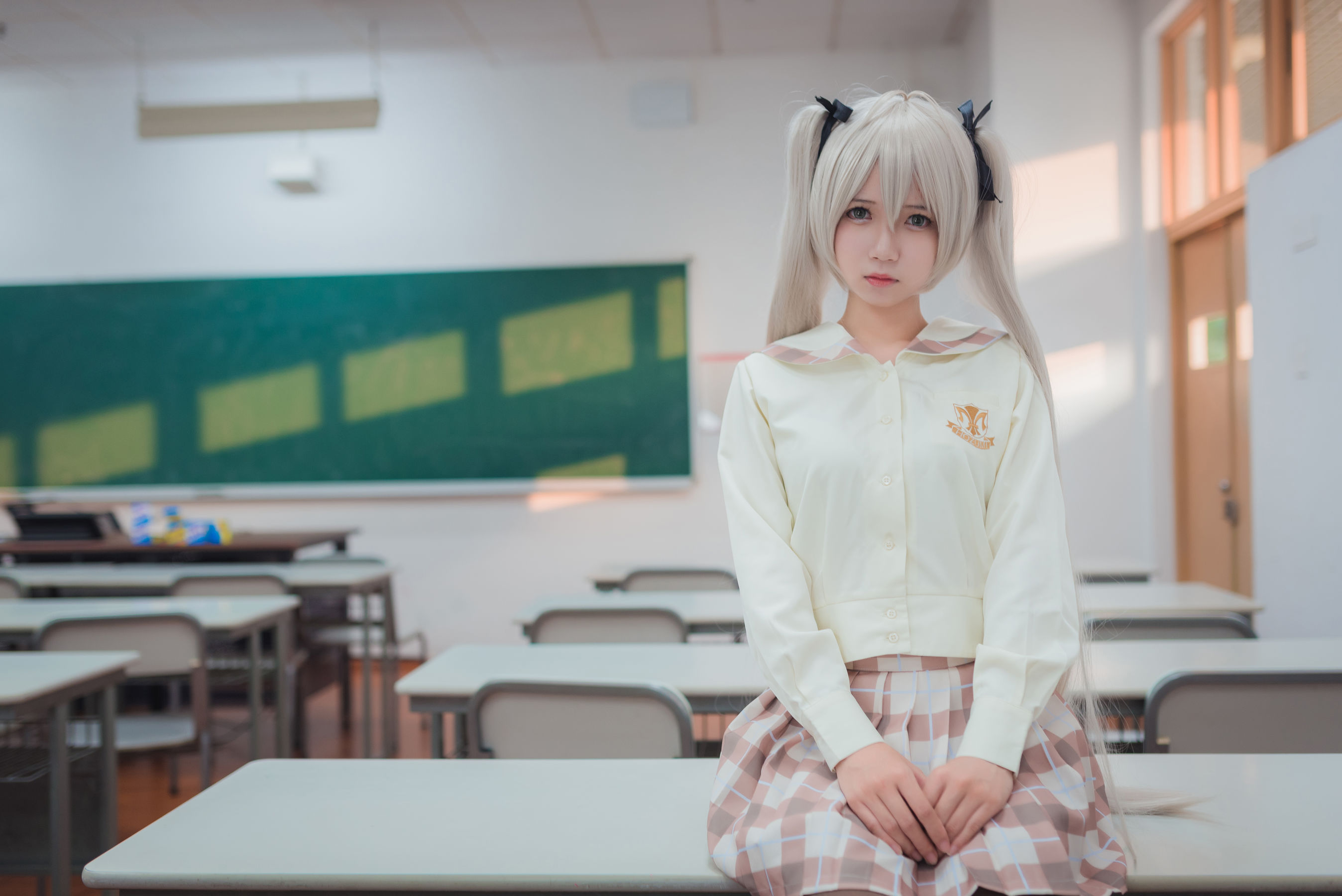 白金Saki写真 - 五更琉璃 校服/(13P)