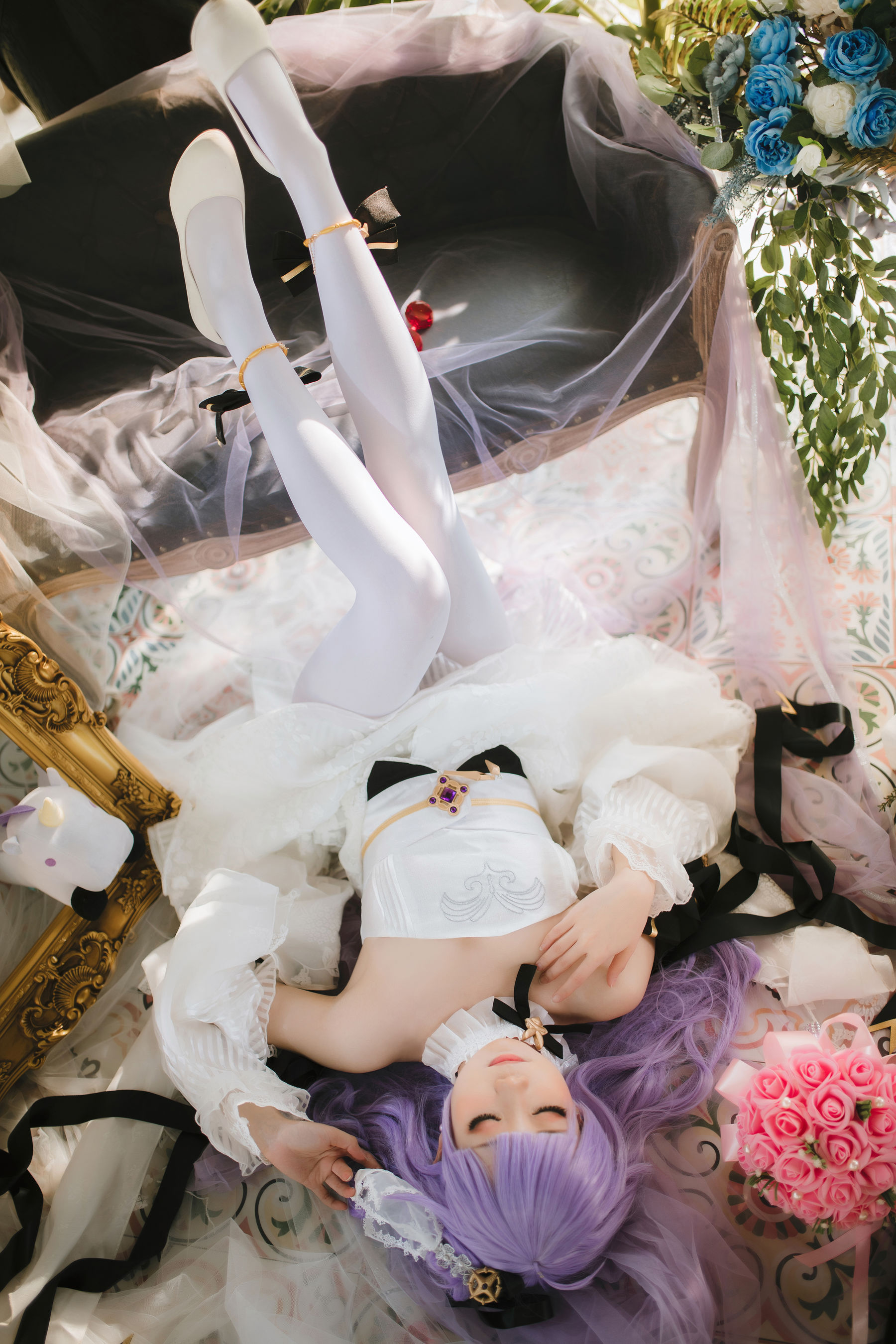 焖焖碳 - 婚纱独角兽/(25P)