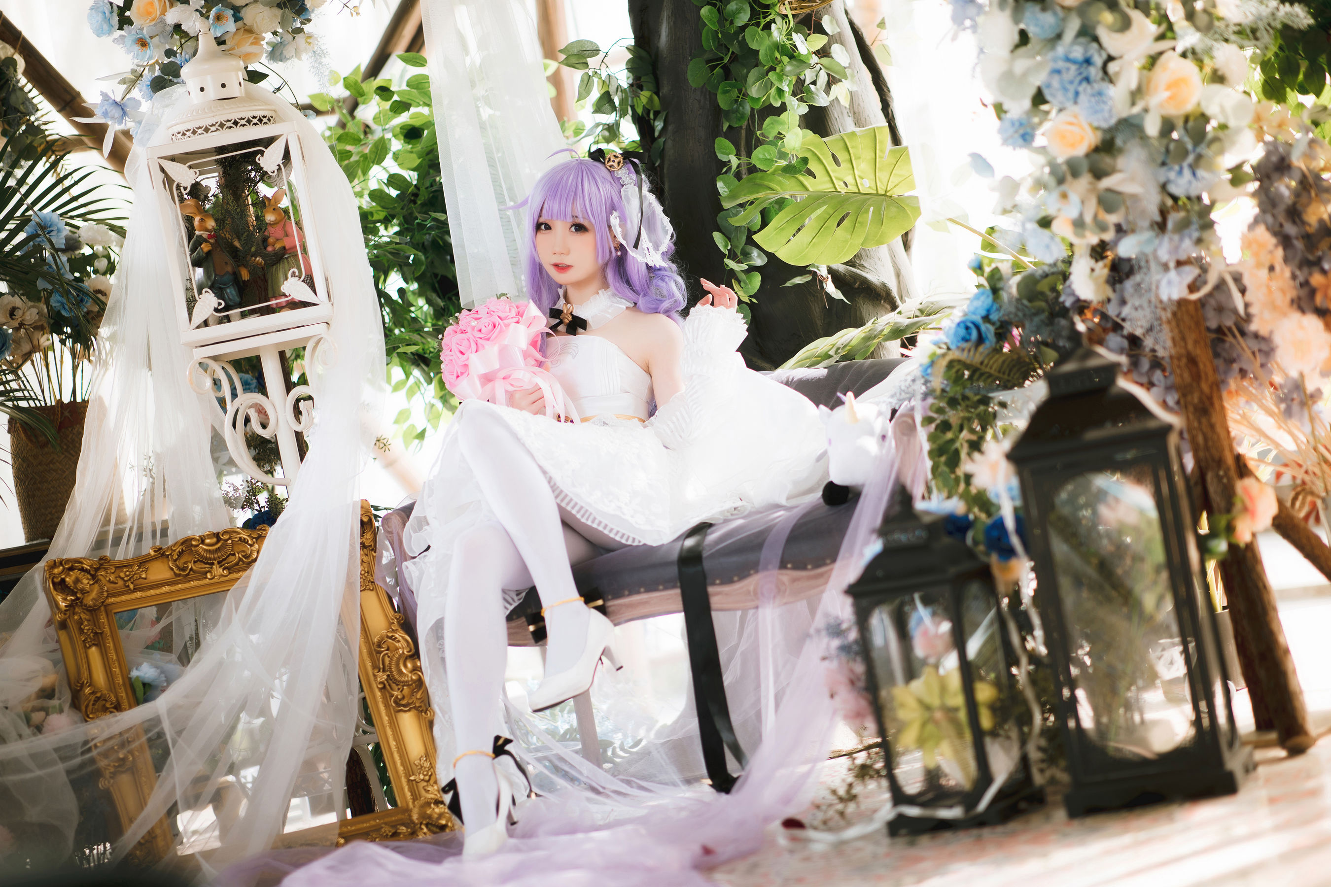 焖焖碳 - 婚纱独角兽/(25P)