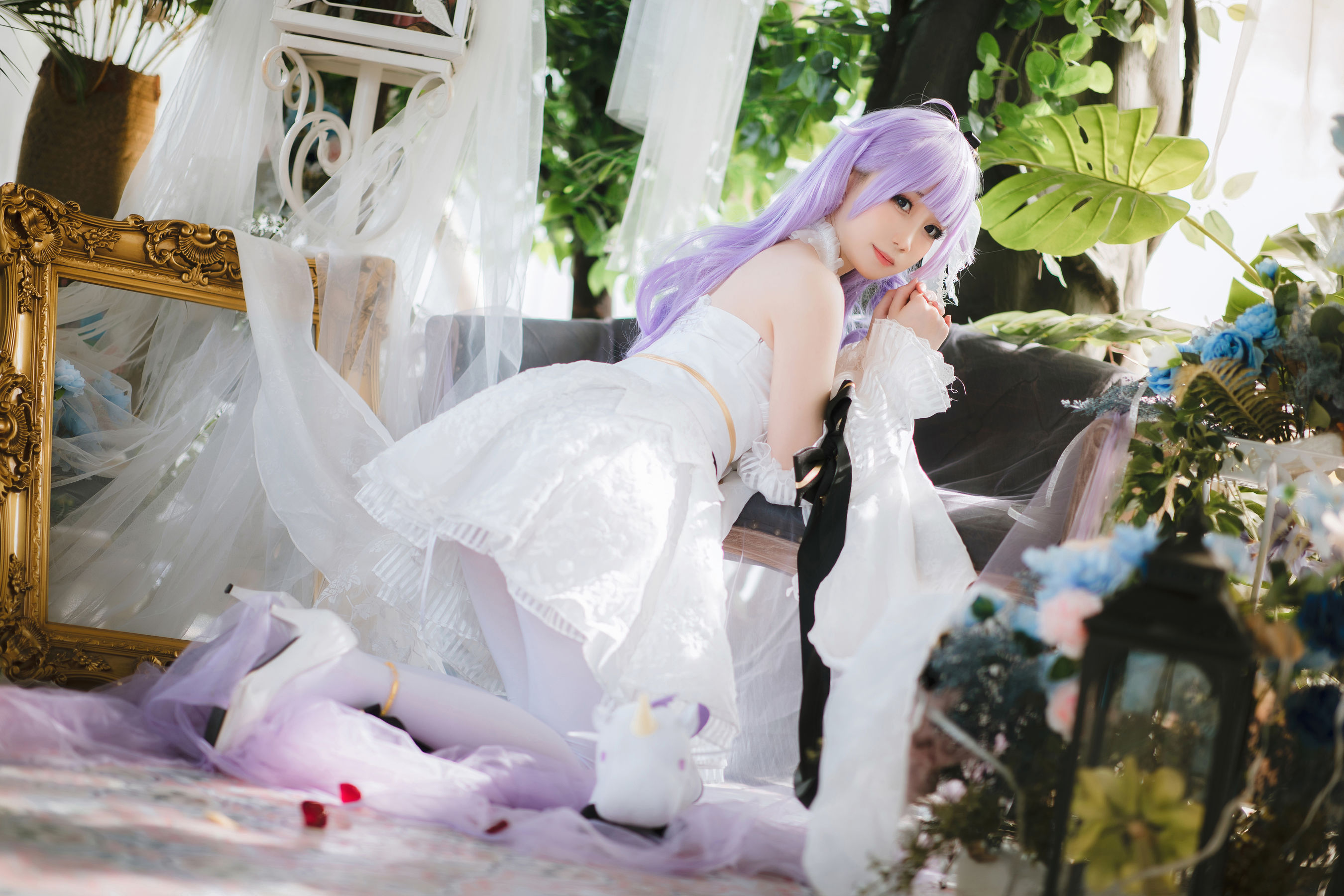 焖焖碳 - 婚纱独角兽/(25P)