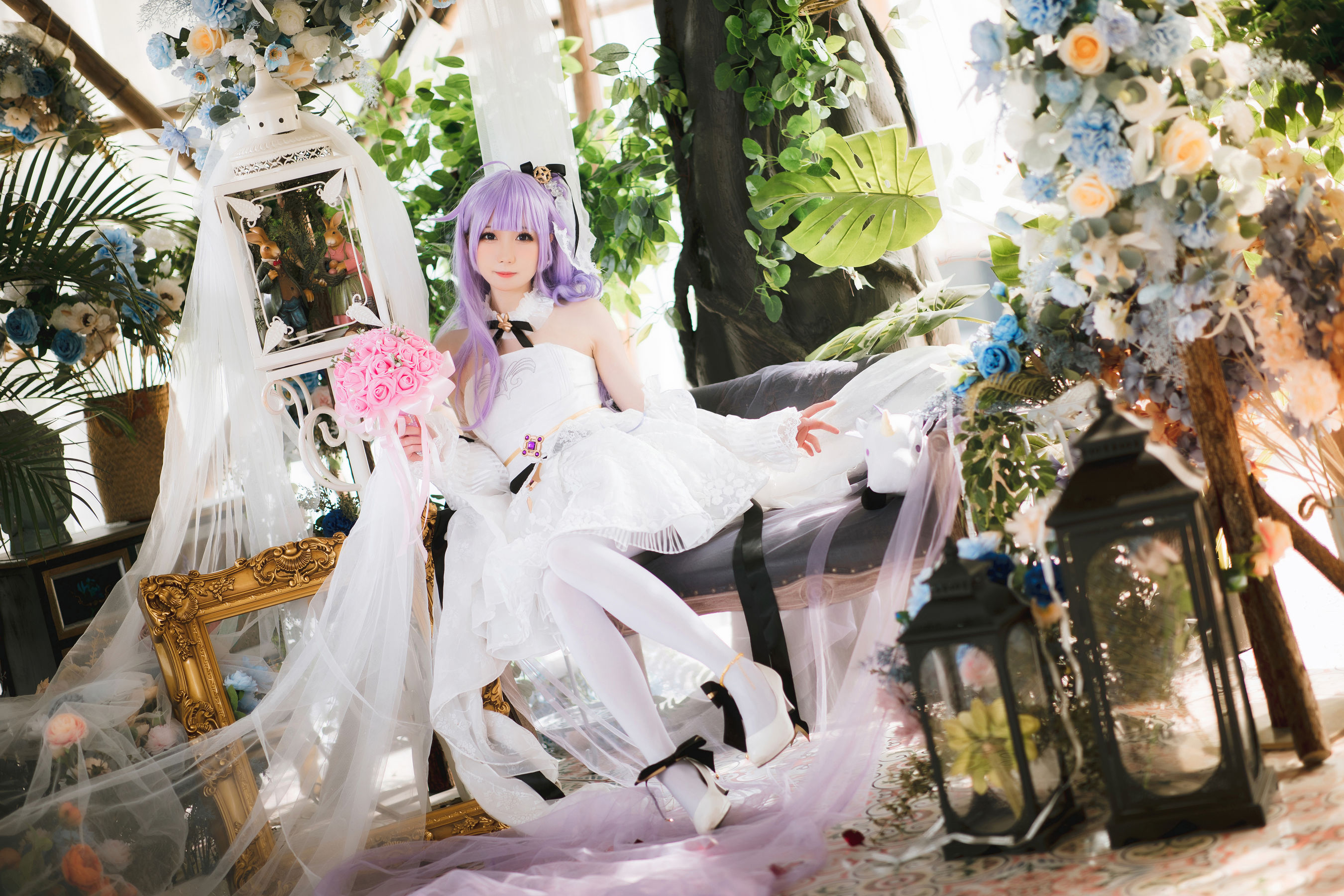 焖焖碳 - 婚纱独角兽/(25P)