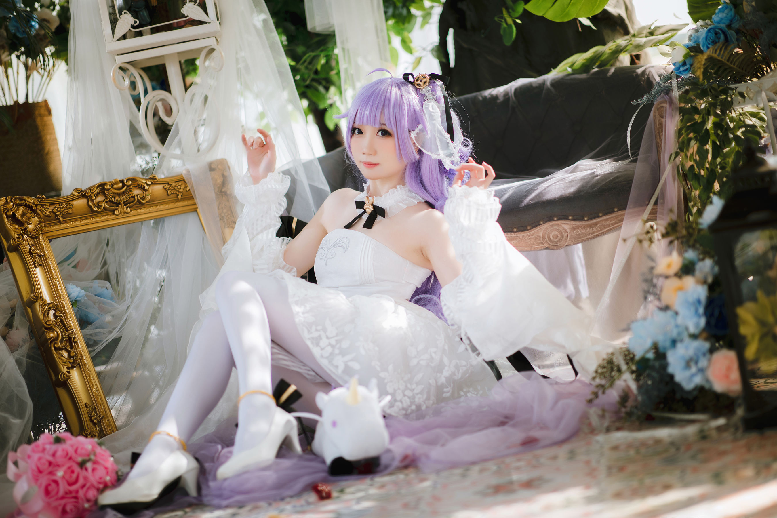 焖焖碳 - 婚纱独角兽/(25P)