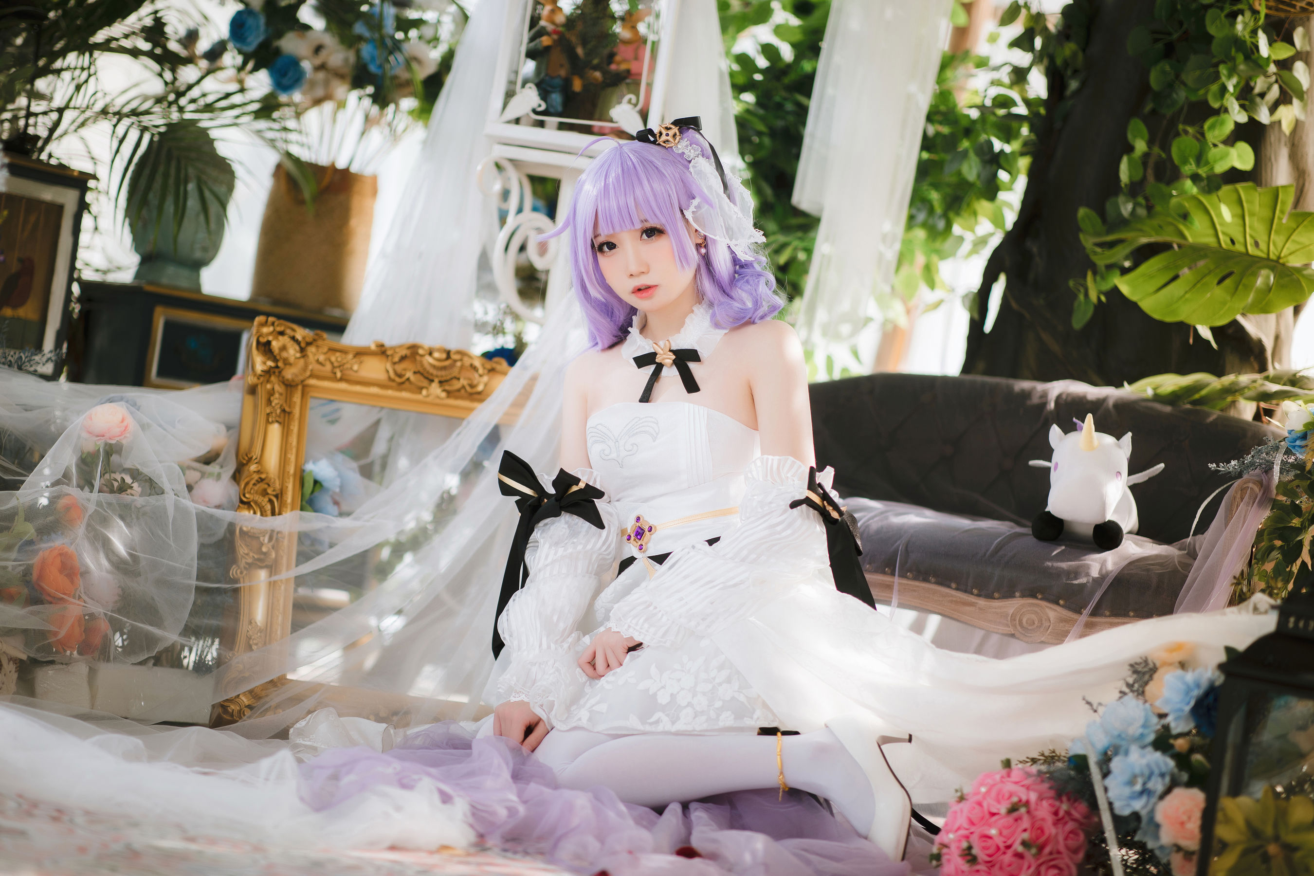 焖焖碳 - 婚纱独角兽/(25P)