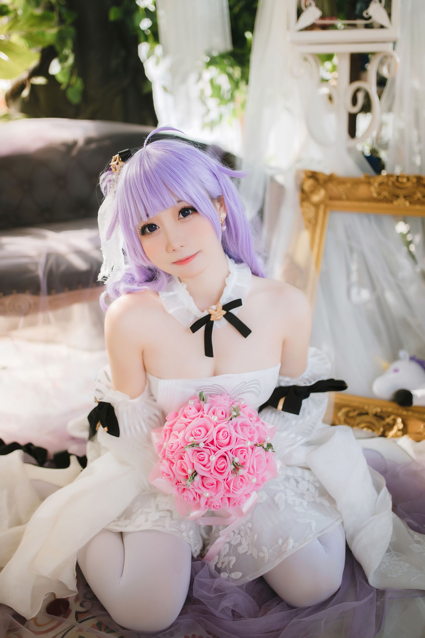 焖焖碳 - 婚纱独角兽/(25P)