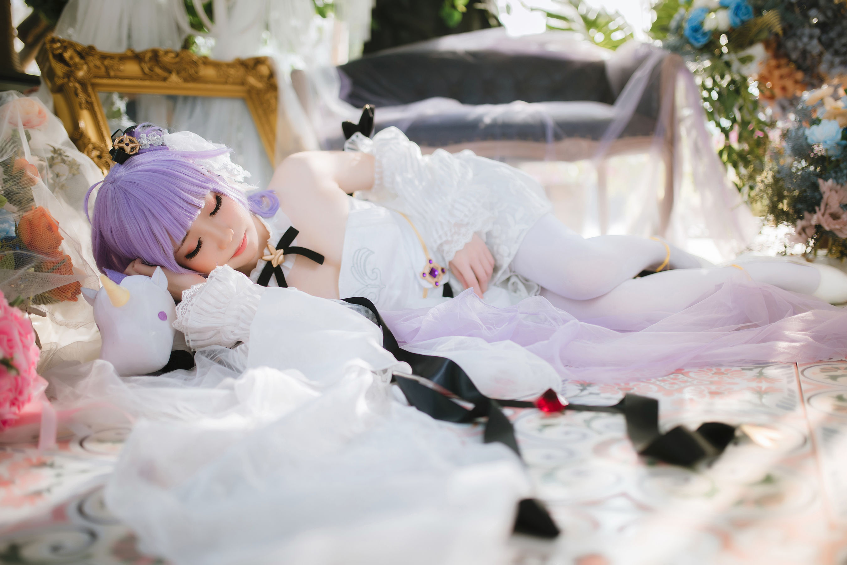 焖焖碳 - 婚纱独角兽/(25P)