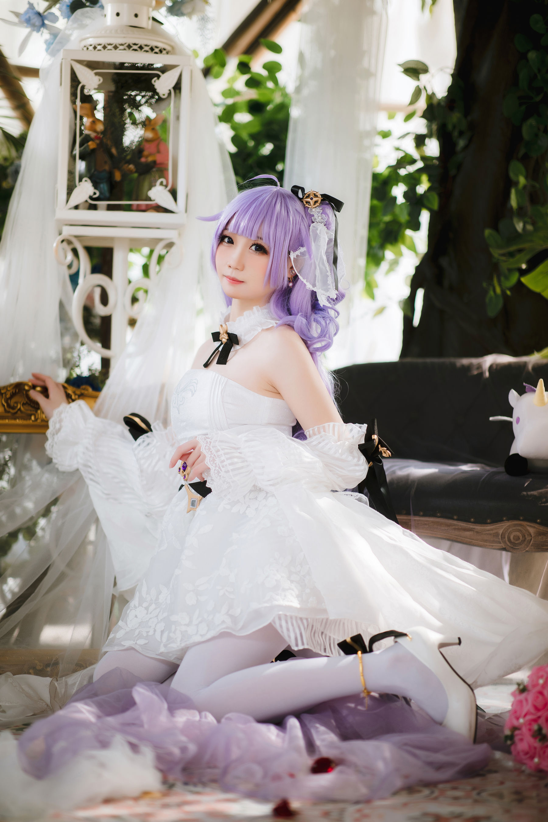 焖焖碳 - 婚纱独角兽/(25P)