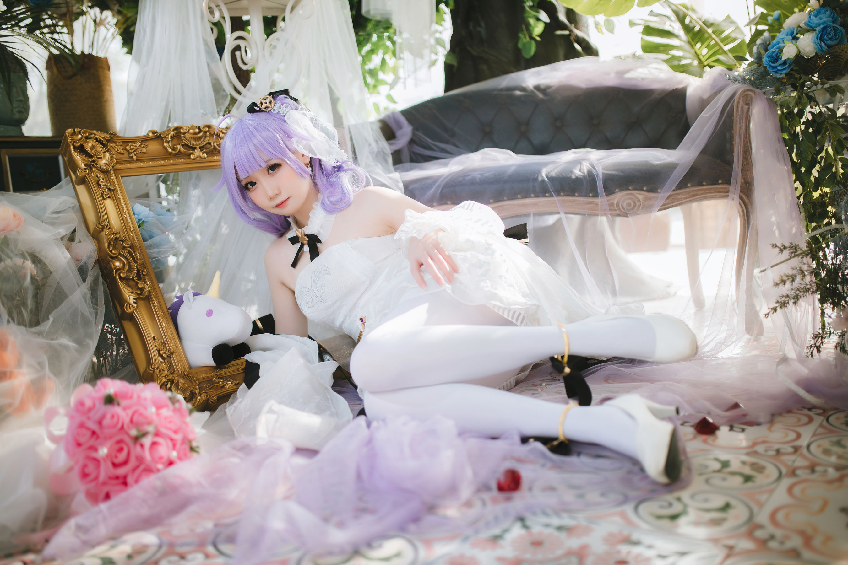 焖焖碳 - 婚纱独角兽/(25P)