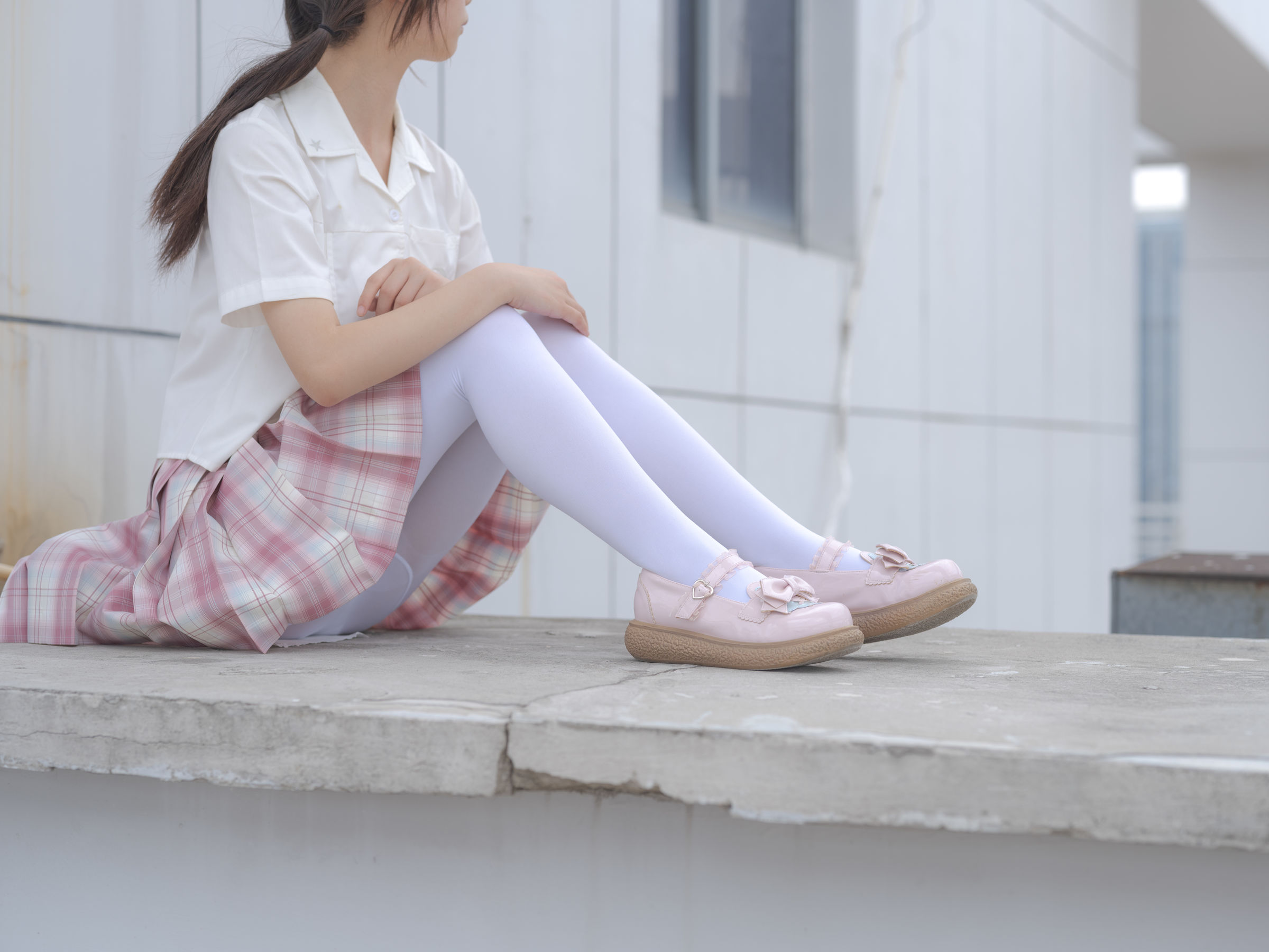 森萝财团写真 - 小圆 试拍 JKJK格子裙 80D/(64P)