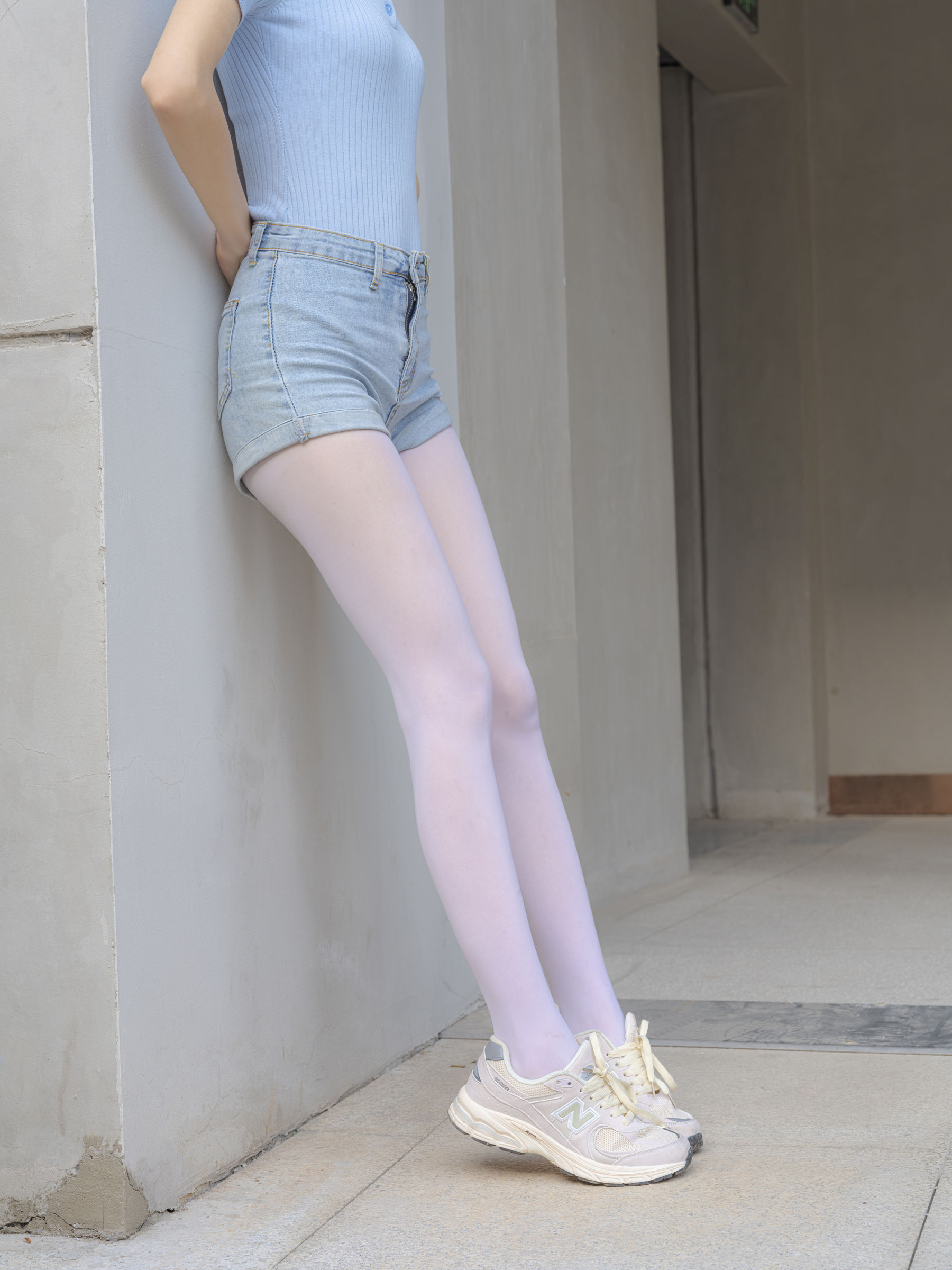 森萝财团写真 - 媛媛 试拍 15D超薄白丝/(59P)