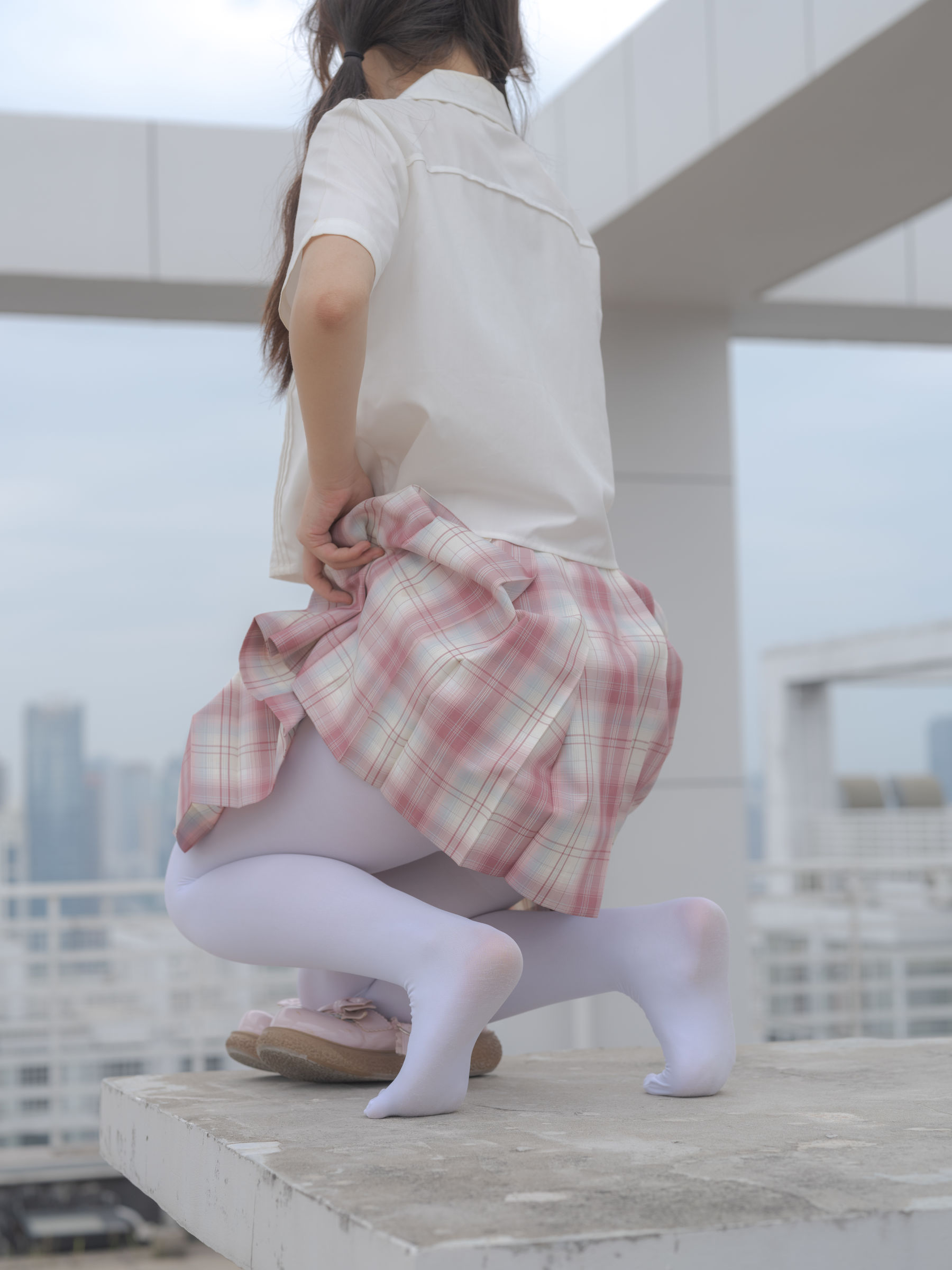 森萝财团写真 - 小圆 试拍 JKJK格子裙 80D/(64P)