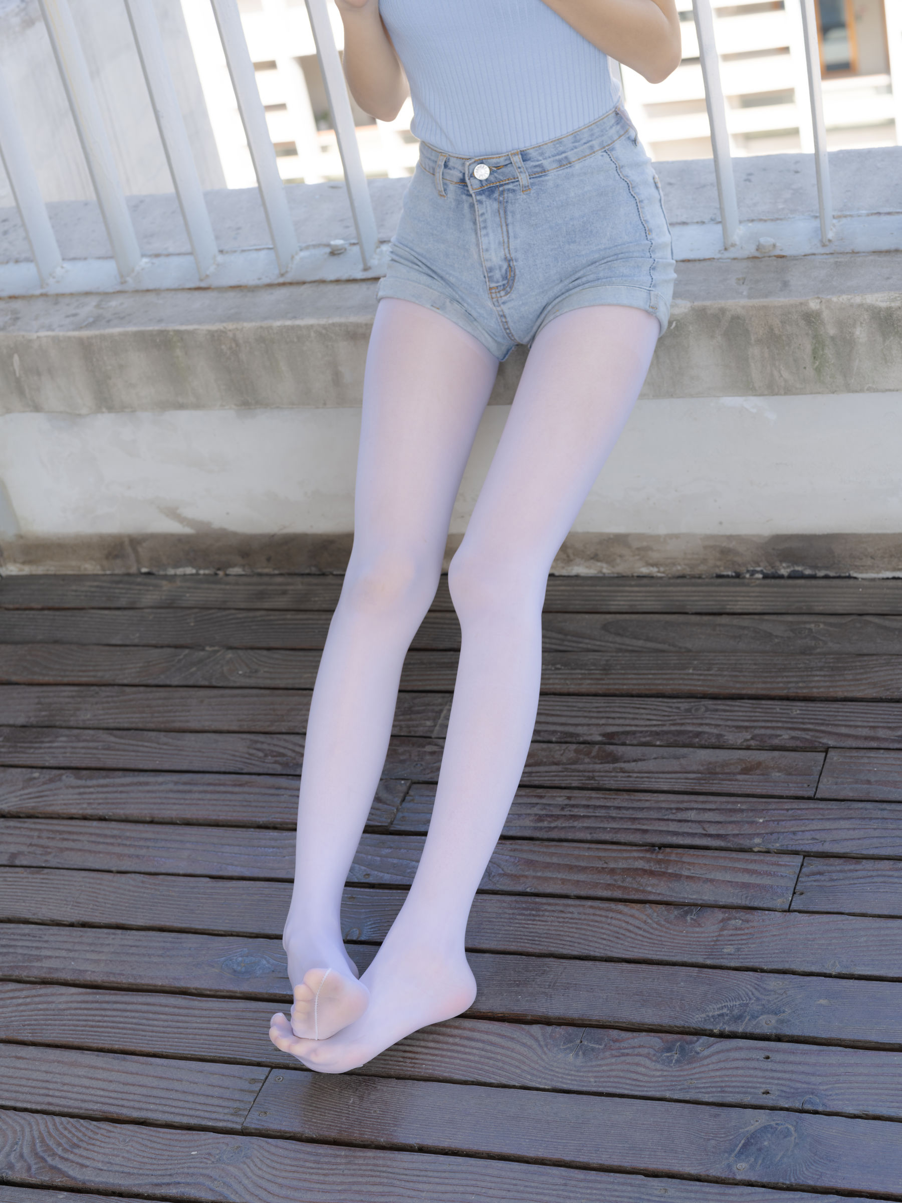 森萝财团写真 - 媛媛 试拍 15D超薄白丝/(59P)