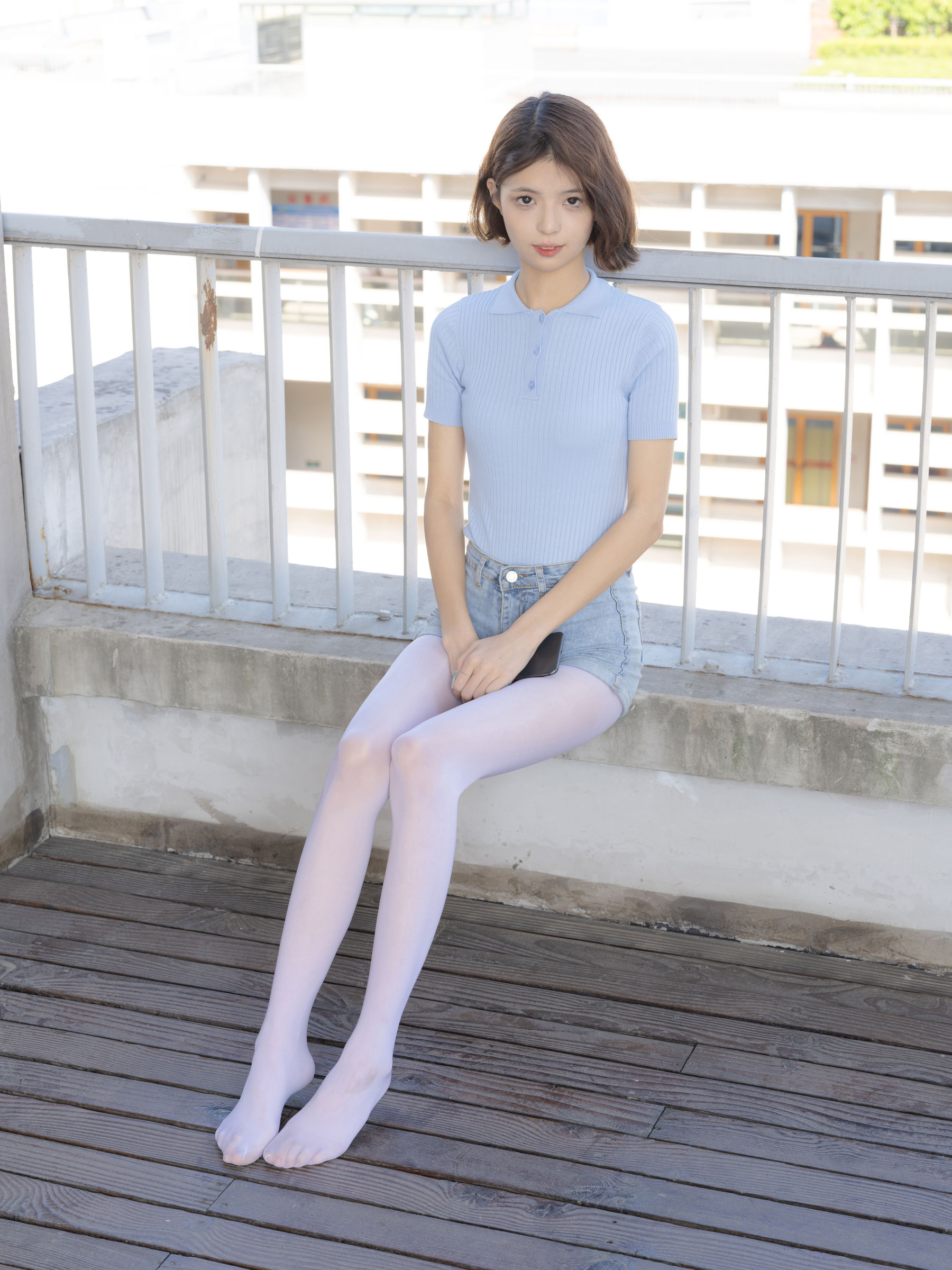 森萝财团写真 - 媛媛 试拍 15D超薄白丝/(59P)