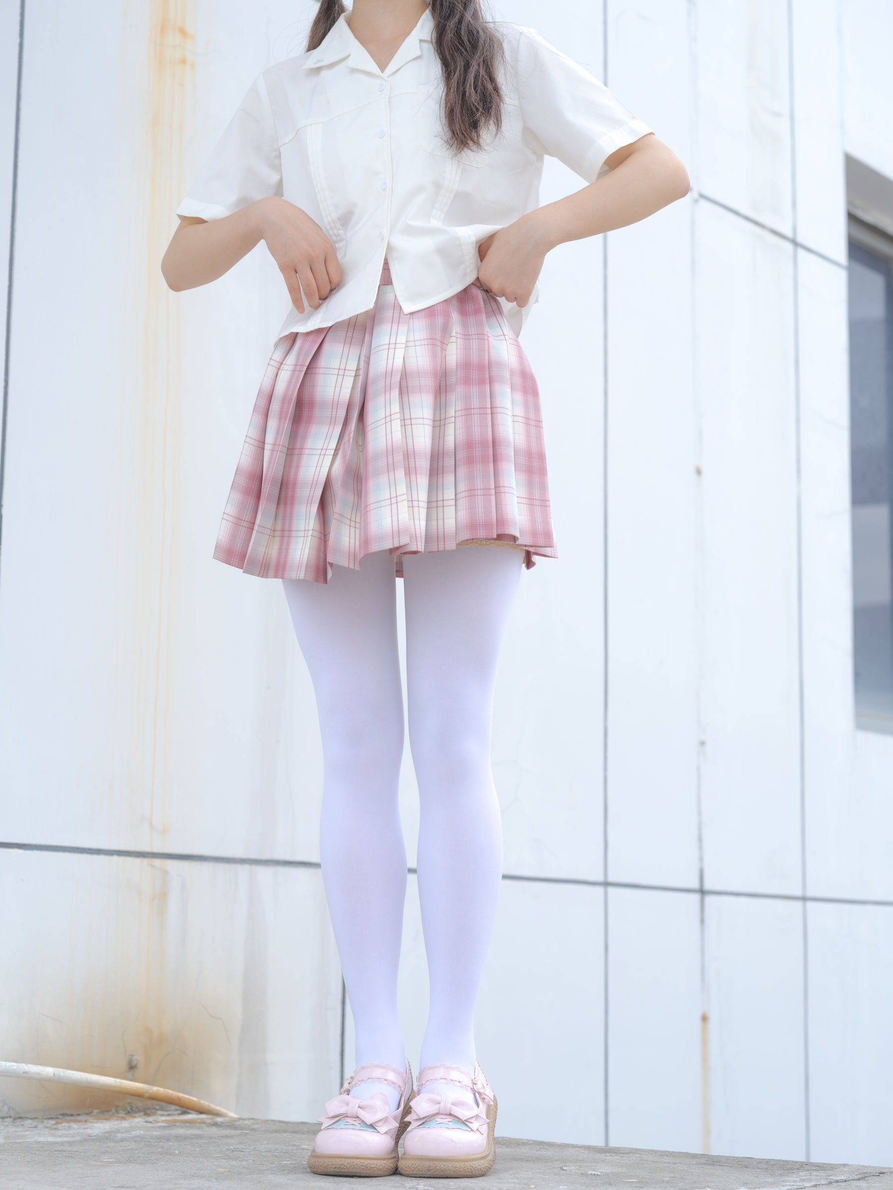 森萝财团写真 - 小圆 试拍 JKJK格子裙 80D/(64P)