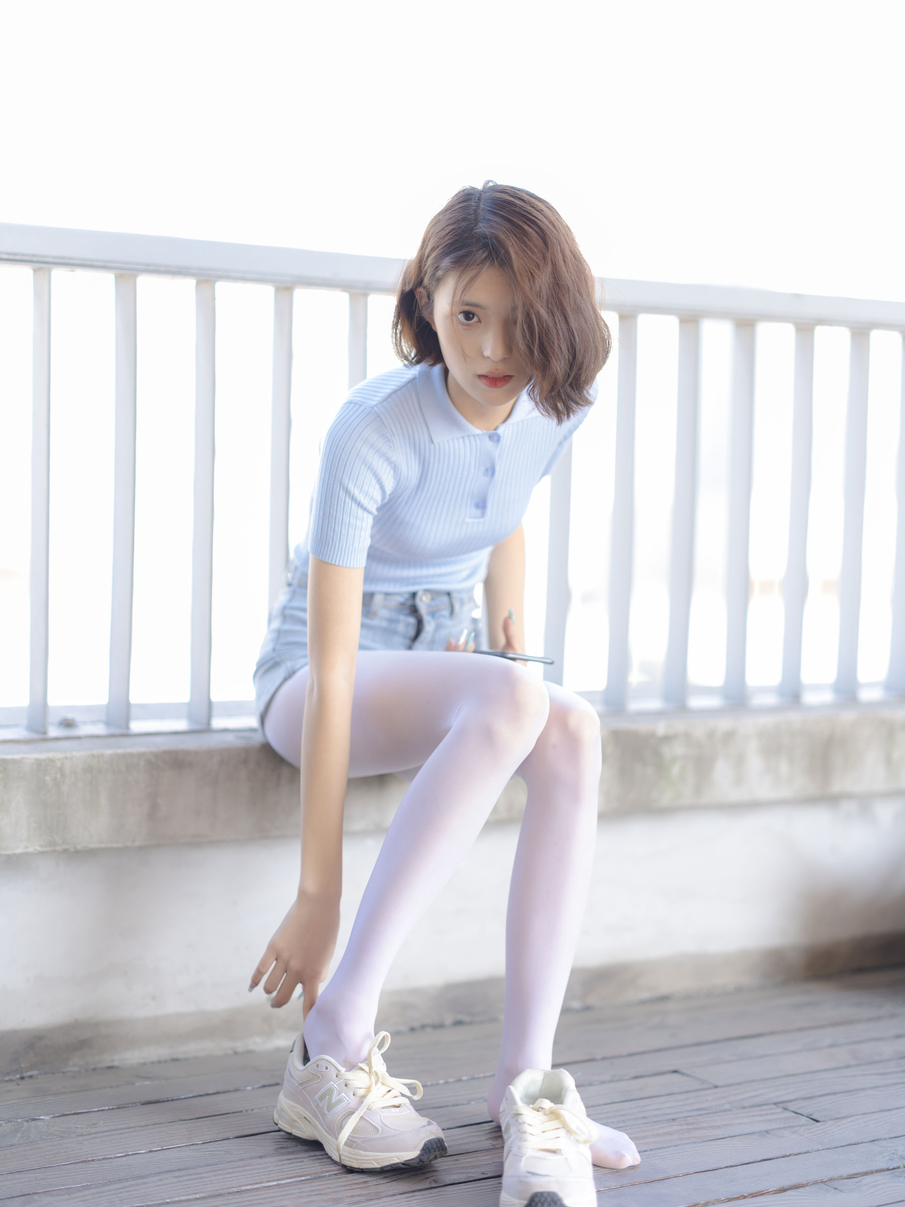 森萝财团写真 - 媛媛 试拍 15D超薄白丝/(59P)