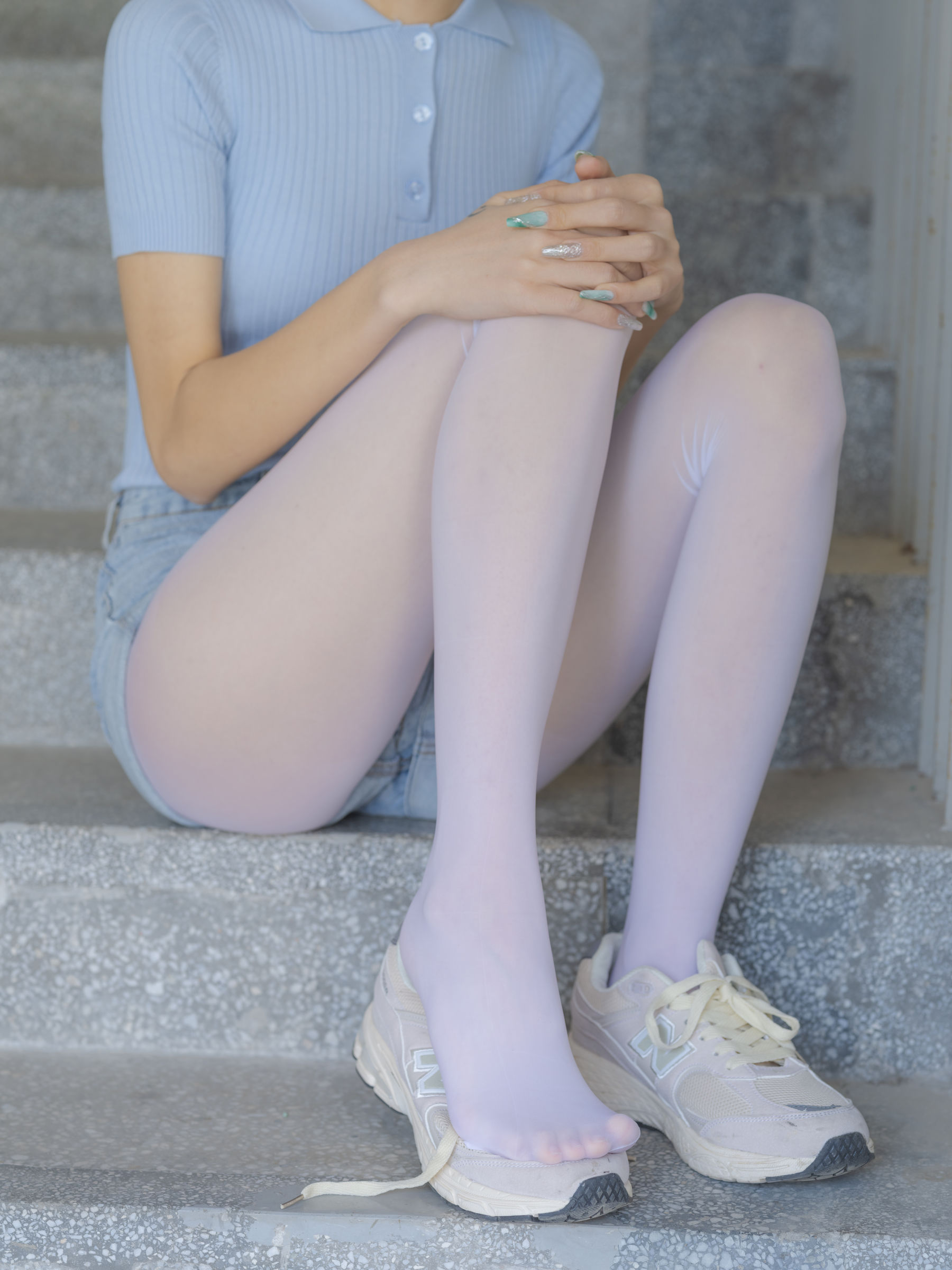 森萝财团写真 - 媛媛 试拍 15D超薄白丝/(59P)