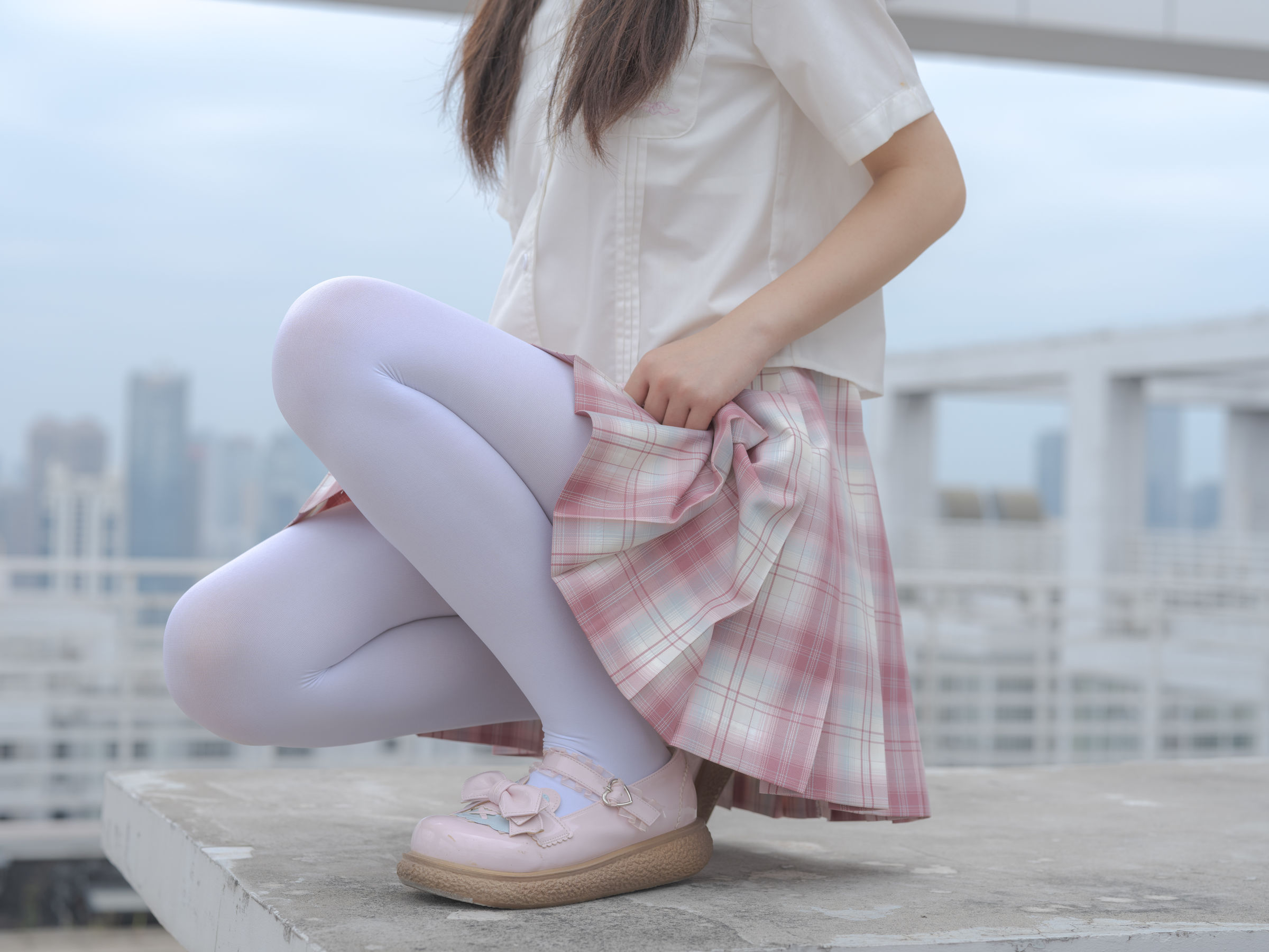 森萝财团写真 - 小圆 试拍 JKJK格子裙 80D/(64P)