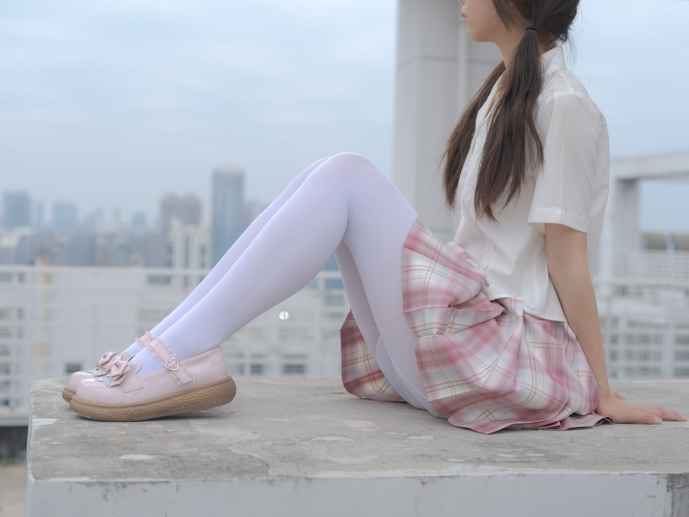 森萝财团写真 - 小圆 试拍 JKJK格子裙 80D/(64P)