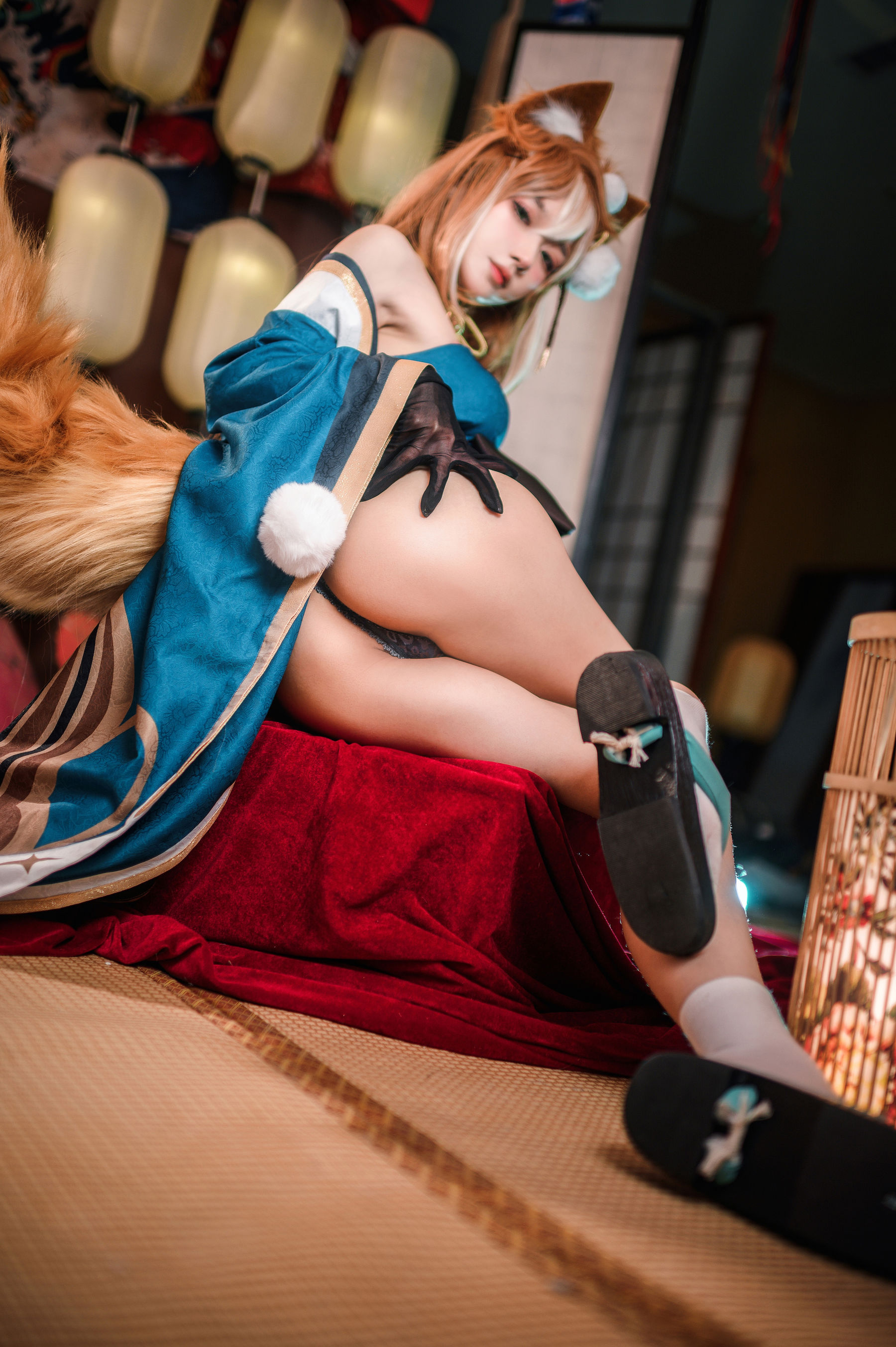 动漫博主阿包也是兔娘 - 原神 希娜小姐/(42P)