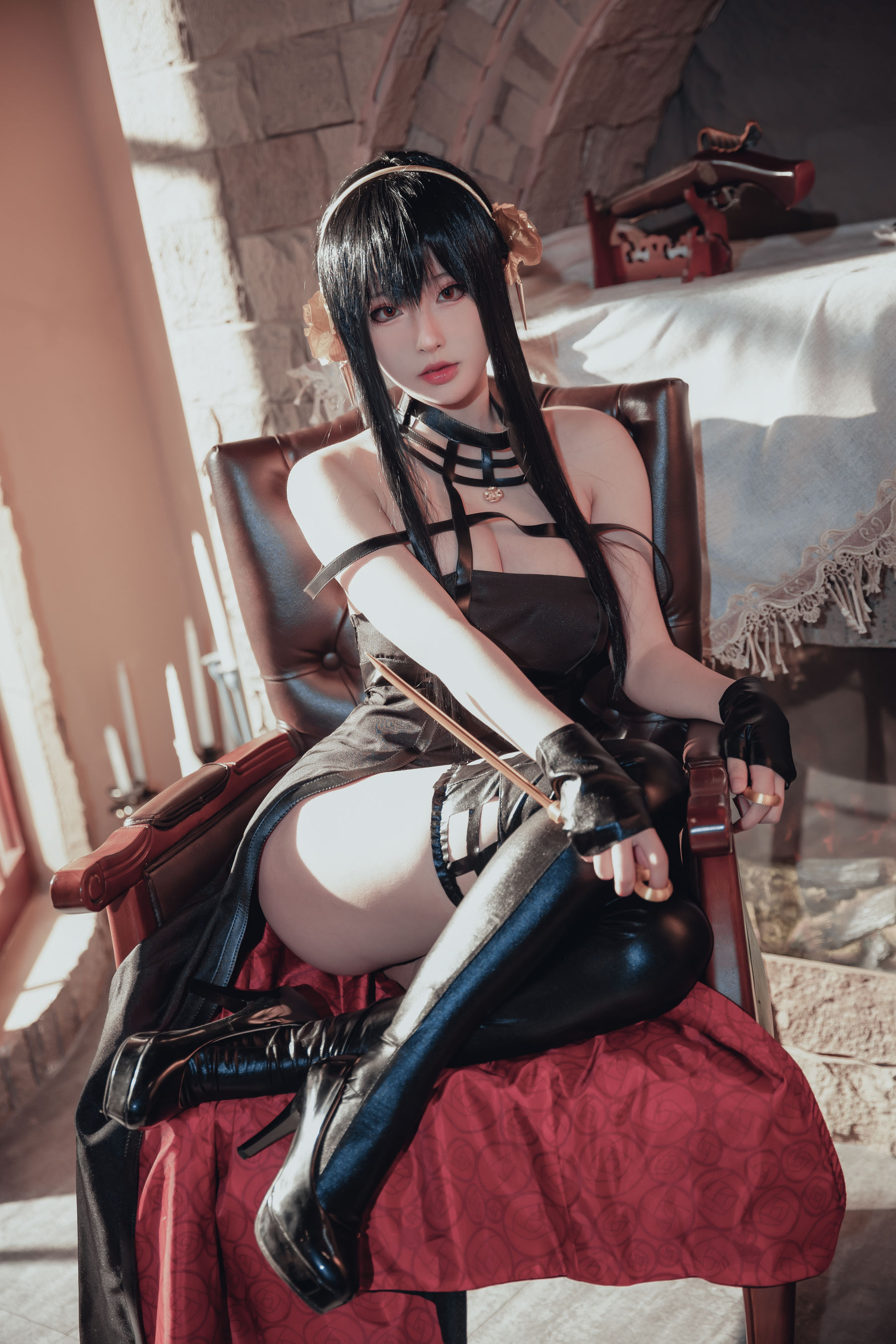 尤物清水由乃 - 间谍过家家 约尔战斗服/(30P)