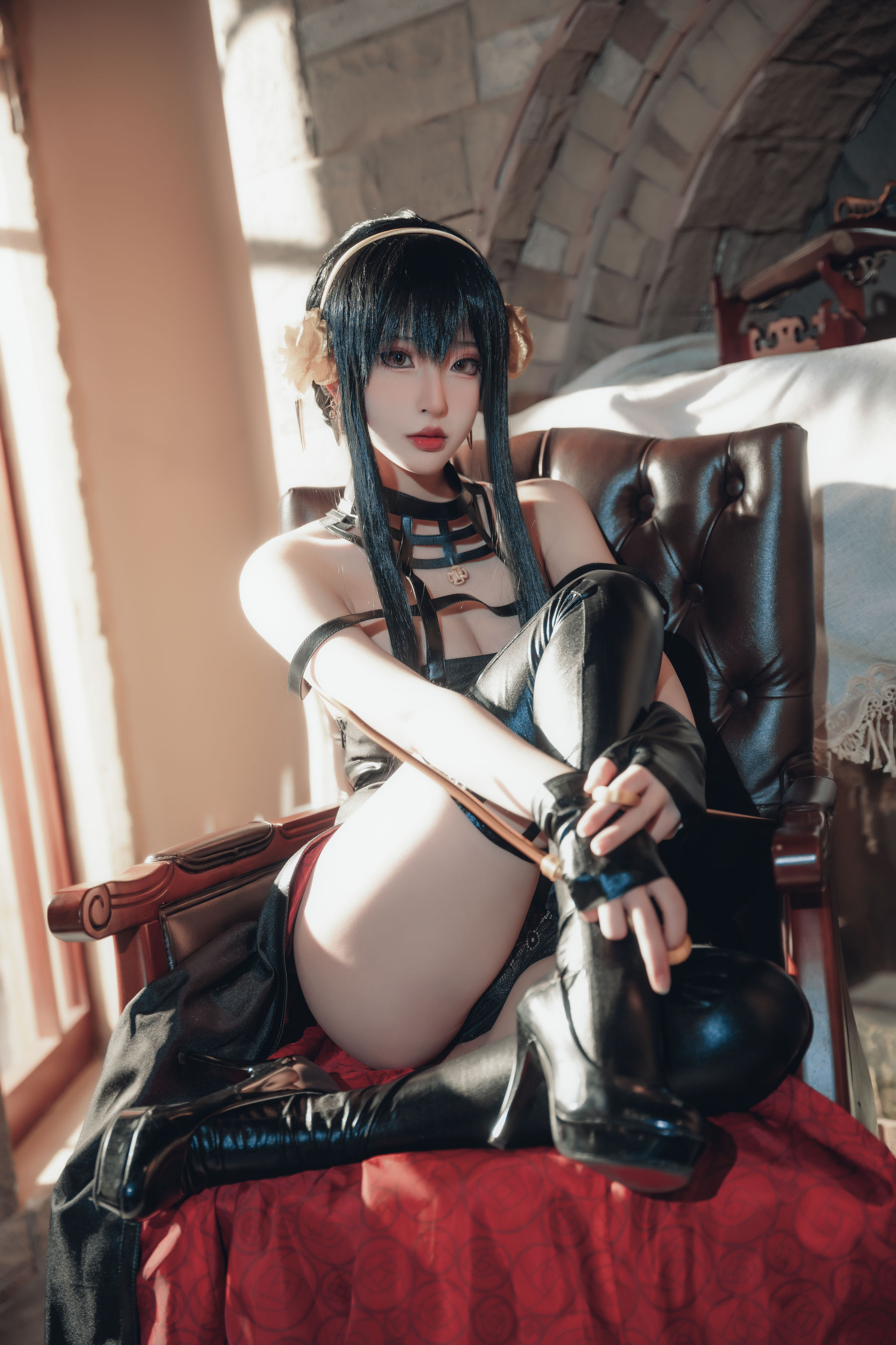 尤物清水由乃 - 间谍过家家 约尔战斗服/(30P)