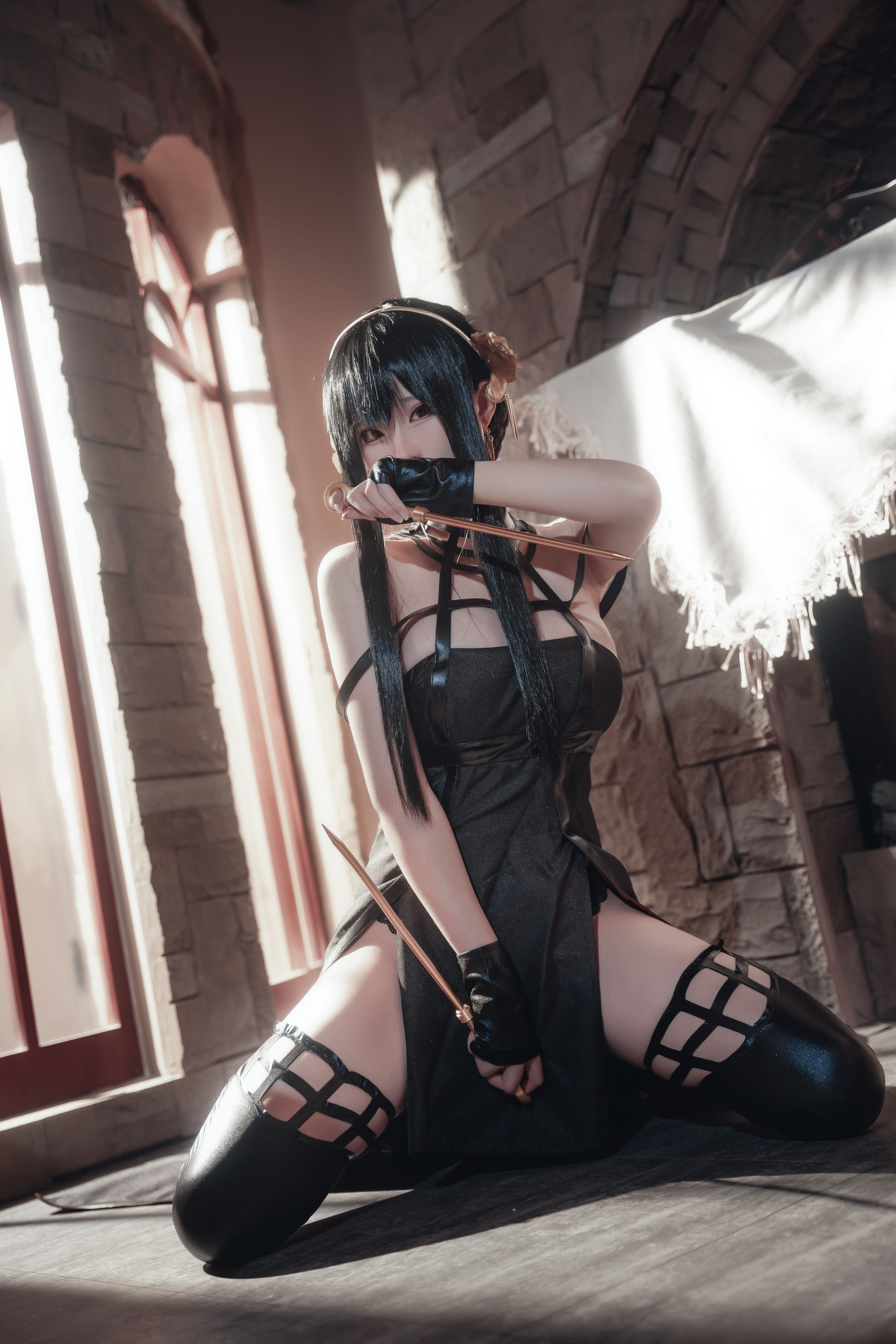 尤物清水由乃 - 间谍过家家 约尔战斗服/(30P)